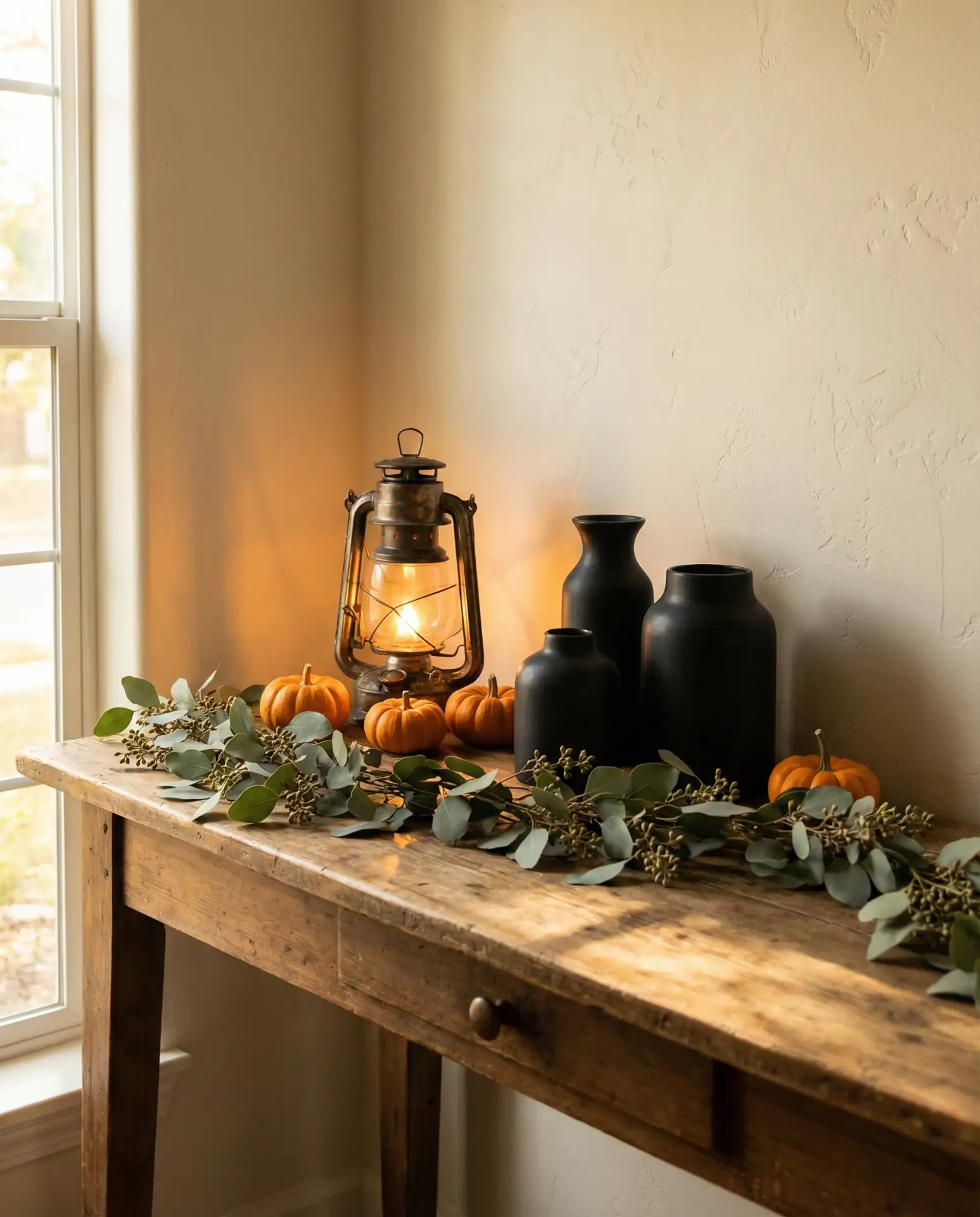 Halloween-Ready Entry Table Display 1