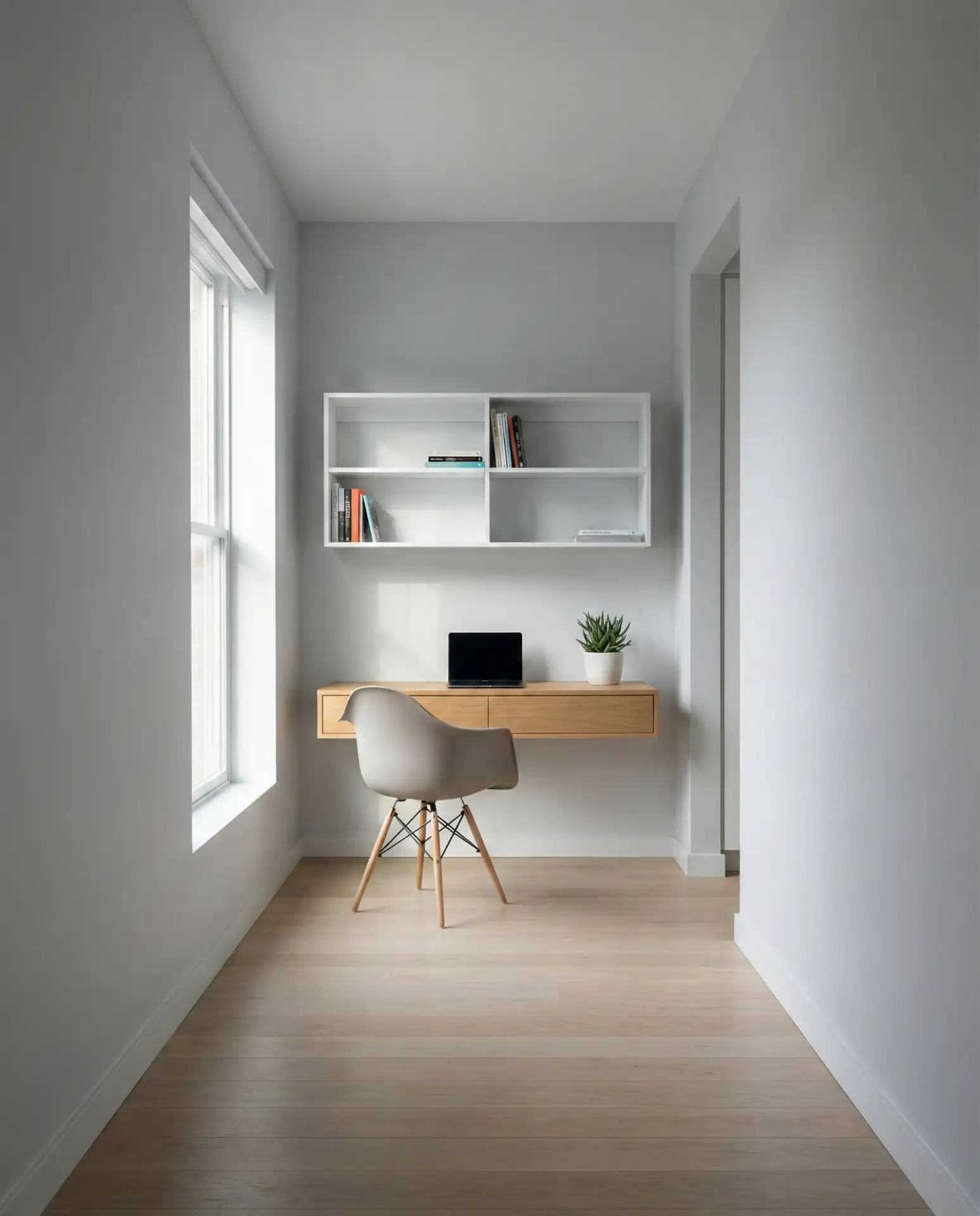 Home Office Nook in a Wide Hallway 1