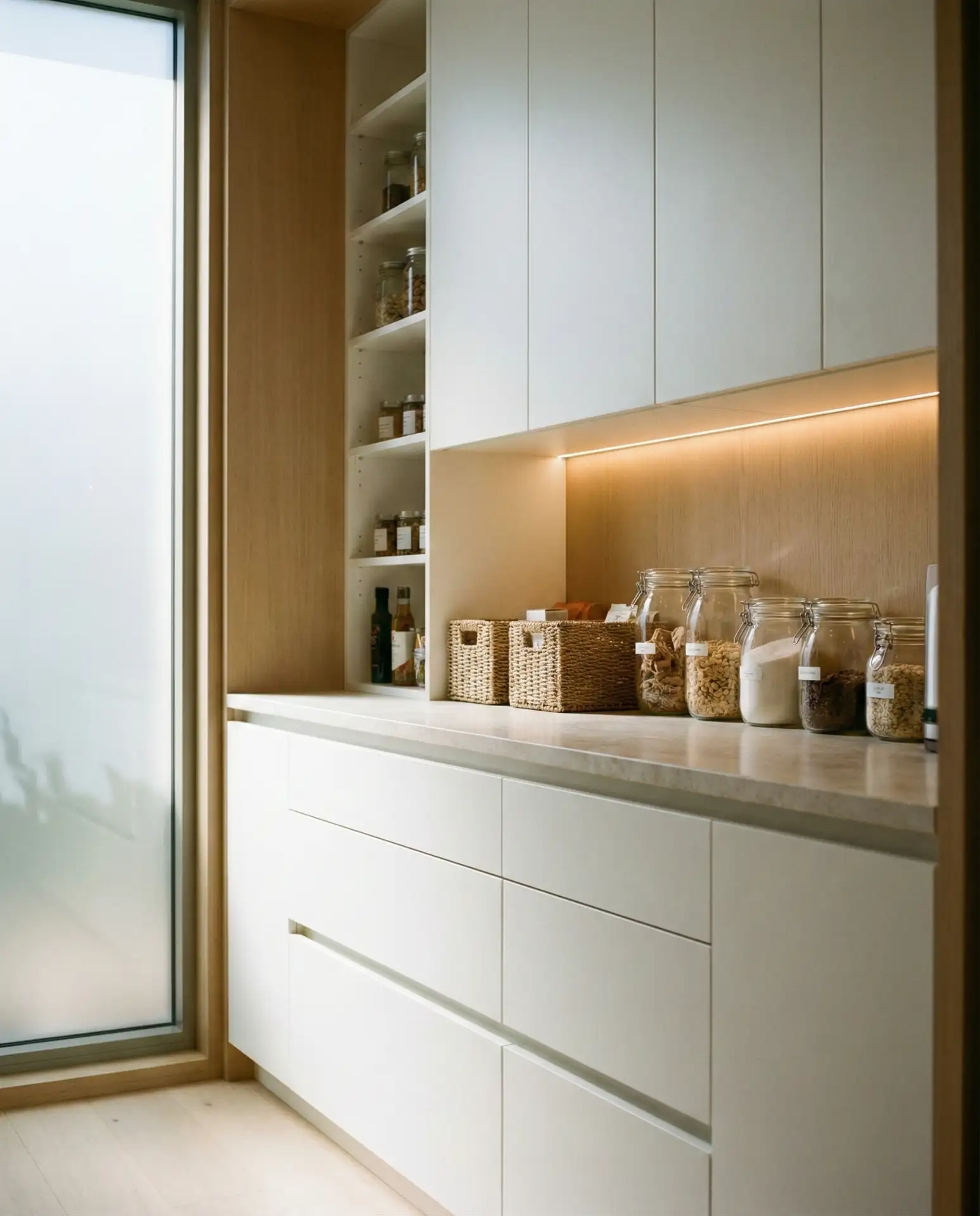 Hotel-Inspired Minimalist Pantry 2