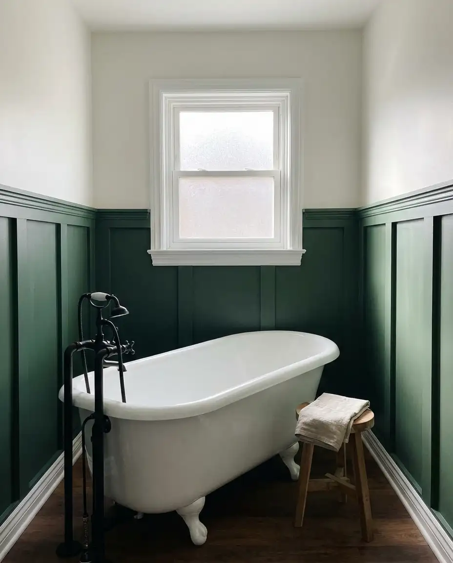 Hunter Green Board and Batten Walls 1