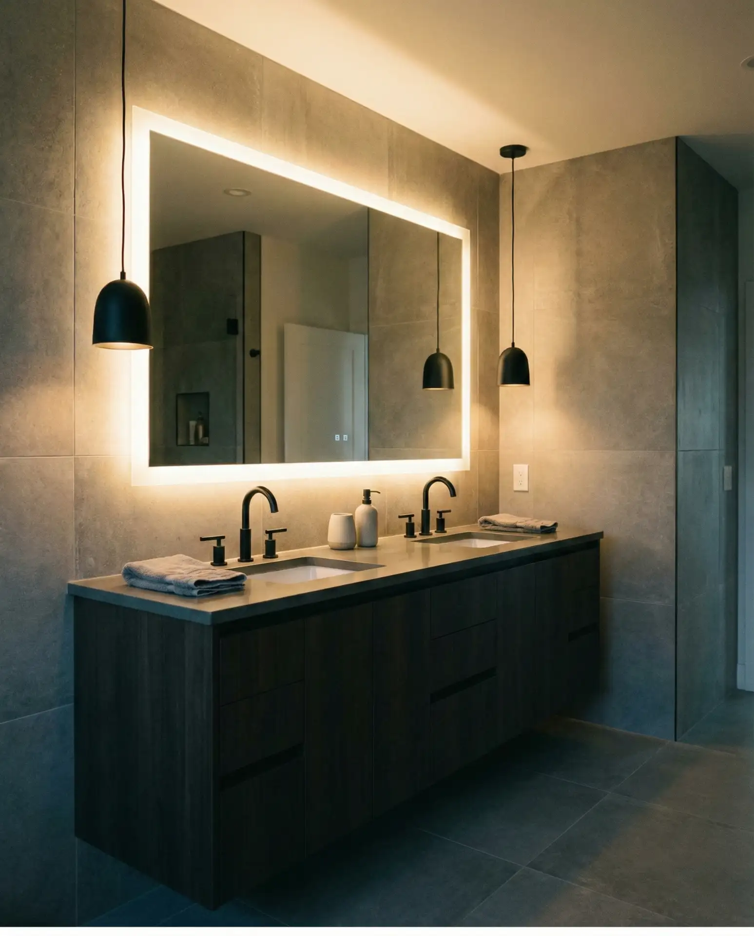 Integrated Lighting in Mirrors 1