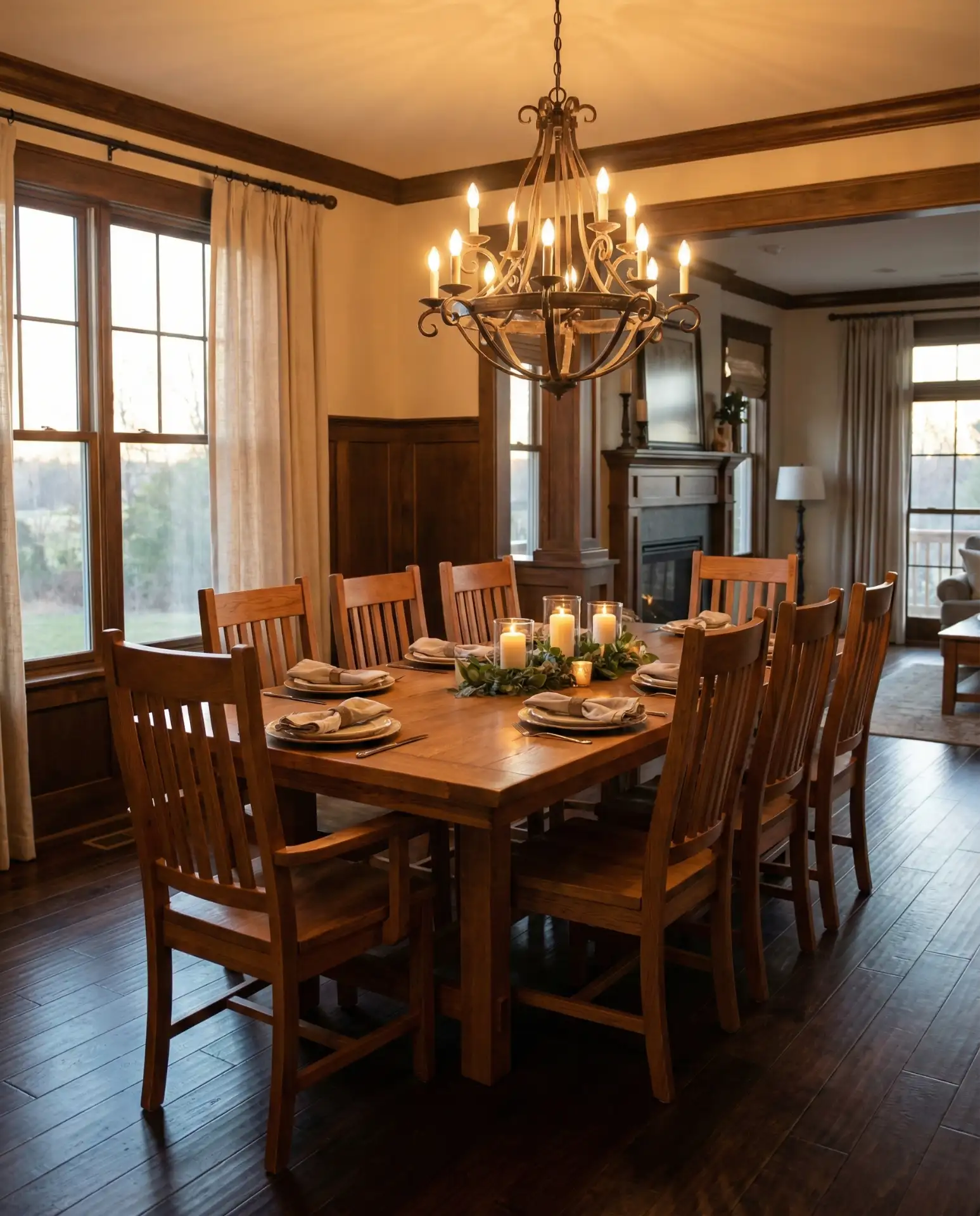 Large Rectangular Table for Family Feasts 1