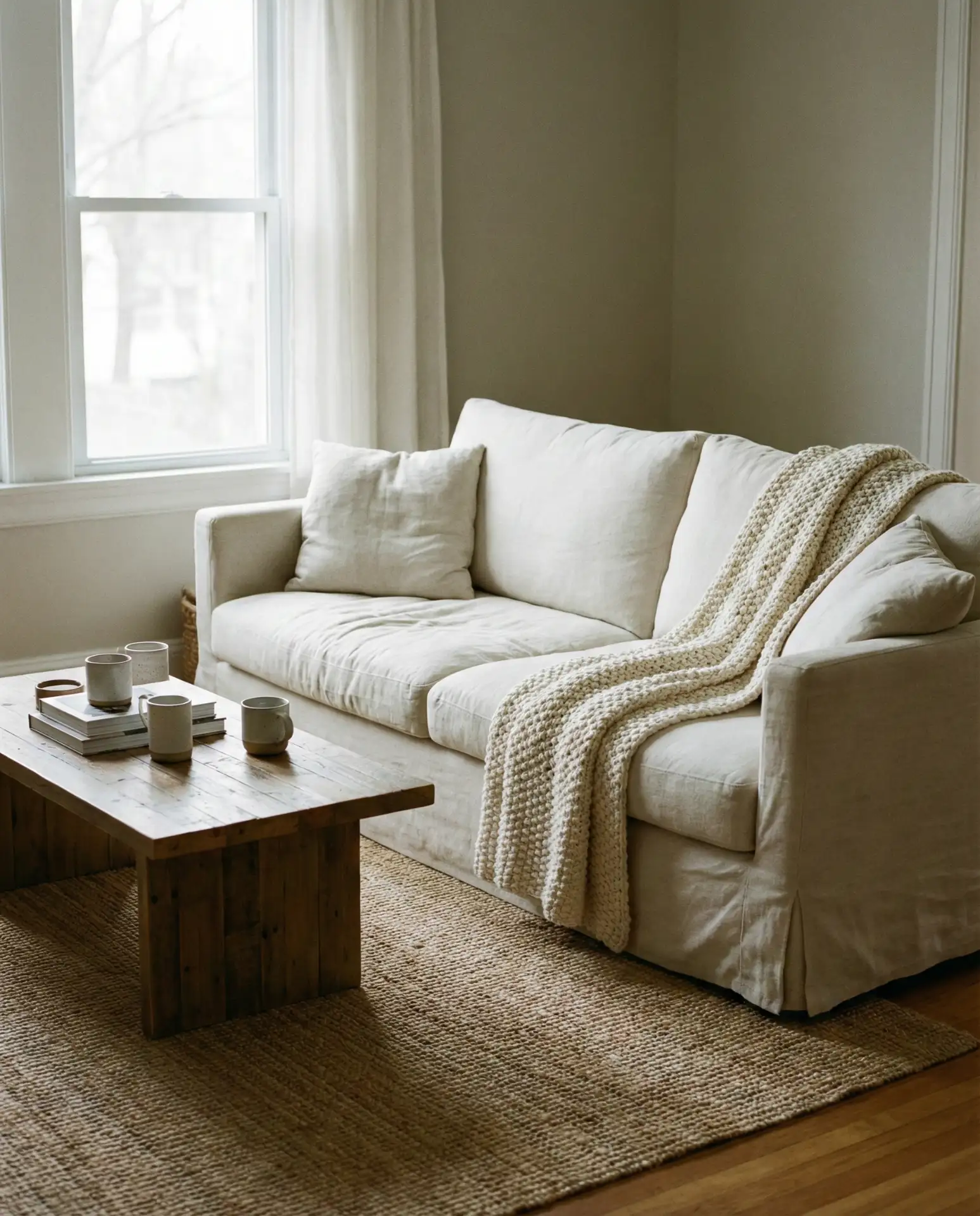 Linen Slipcovered Sofas and Chairs 2
