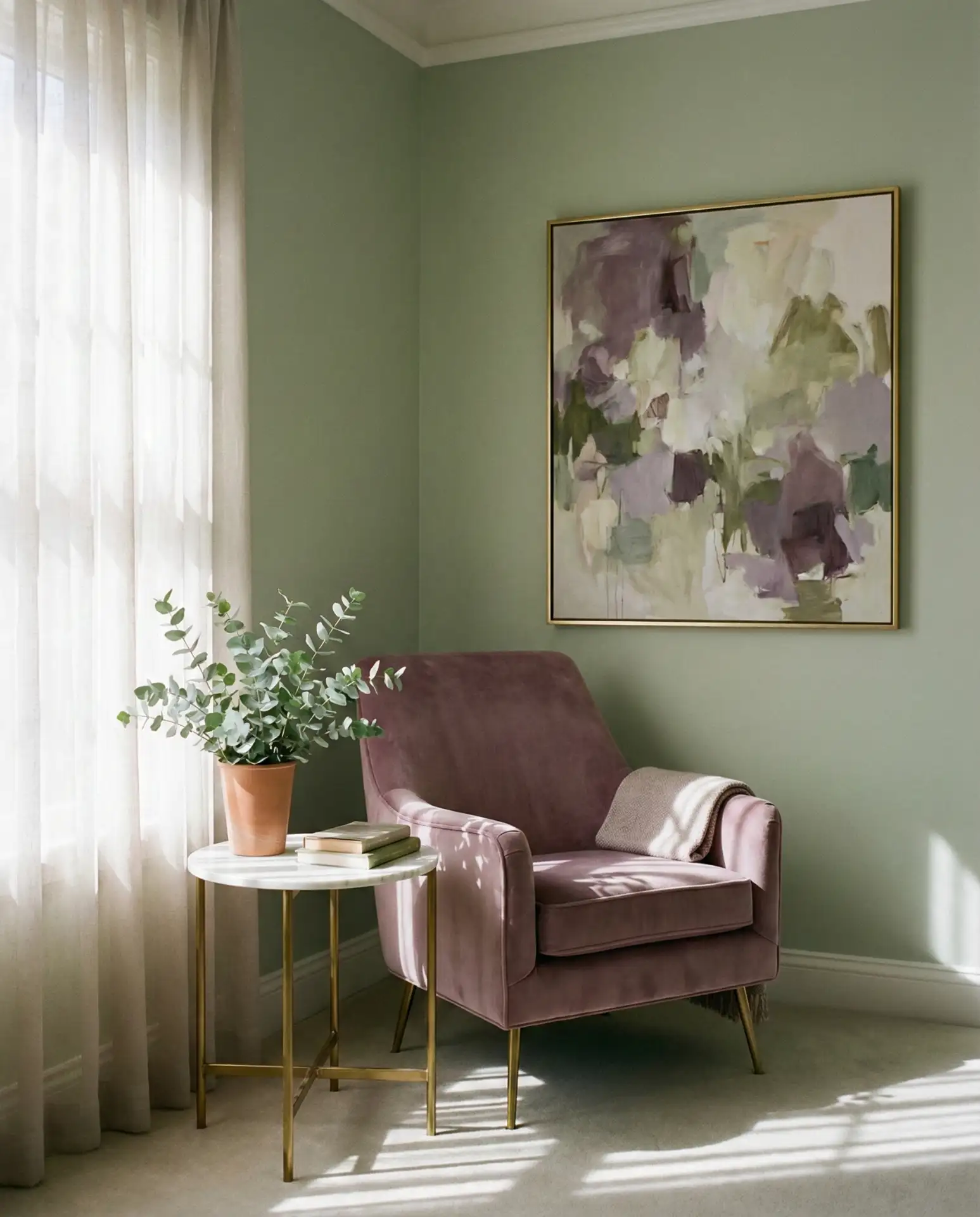Mauve and Green Soft Sophistication 2