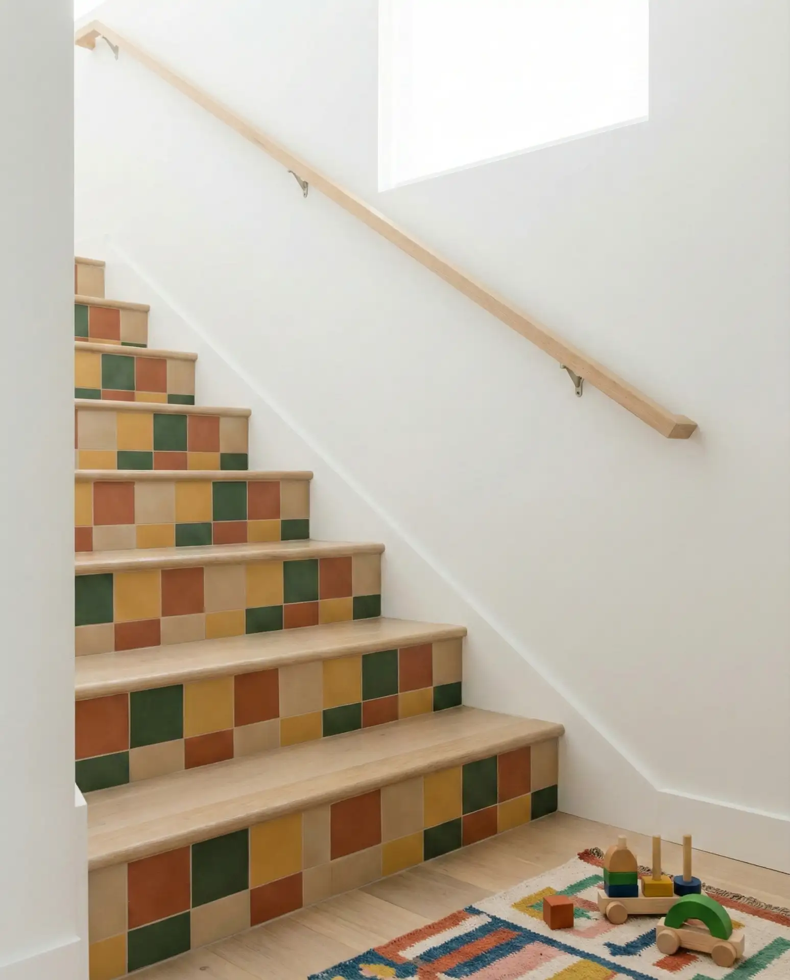 Minecraft-Inspired Pixelated Staircase 1
