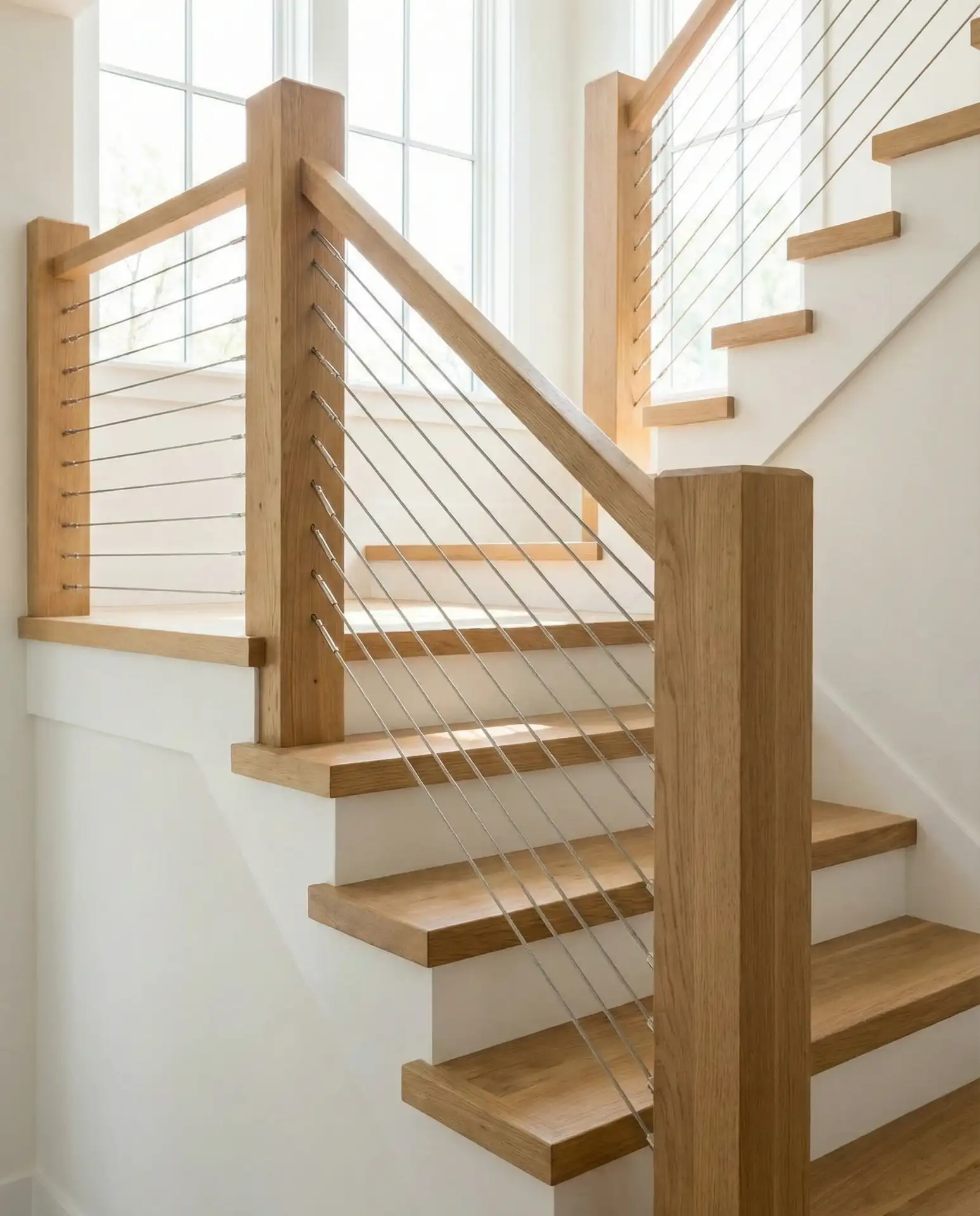 Minimalist Cable with Wood Posts 2