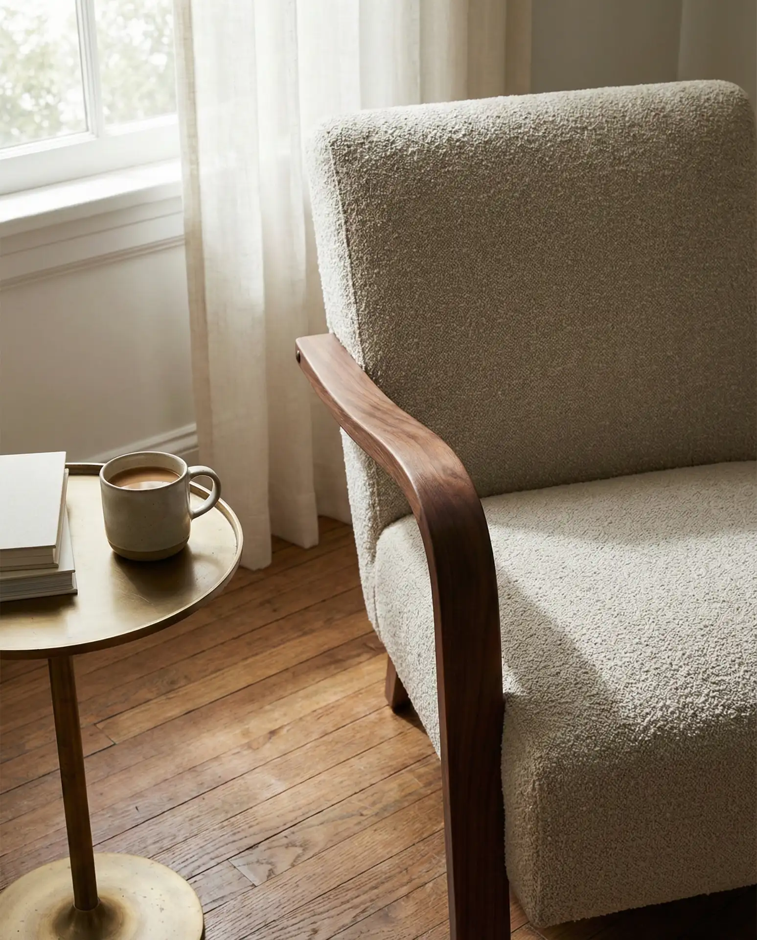 Minimalist Corner with a Single Statement Chair 2