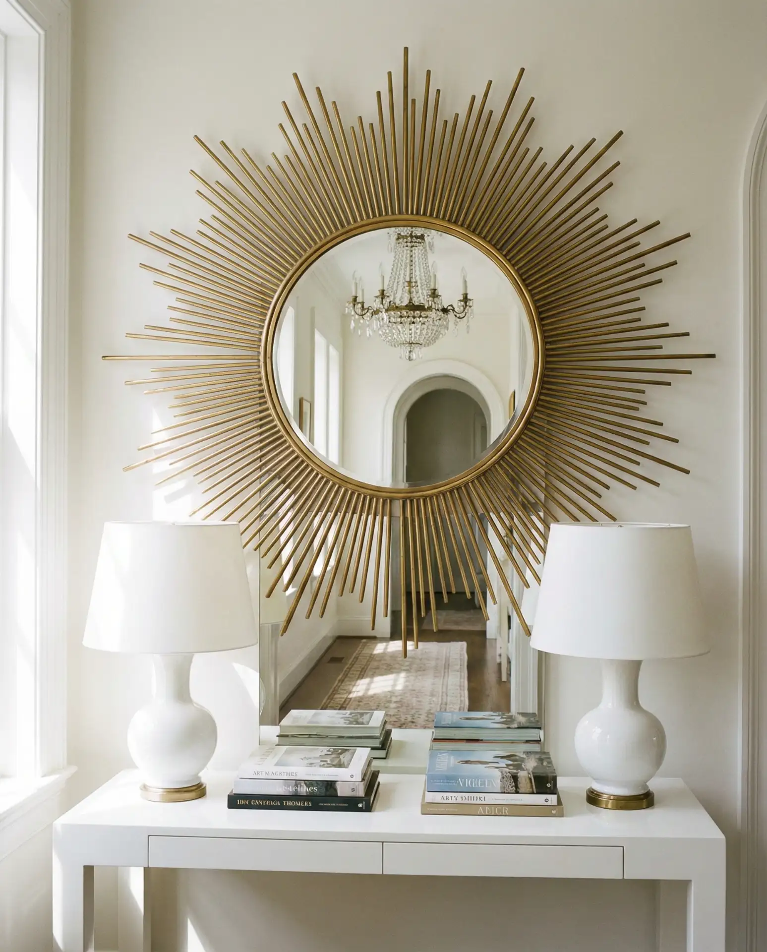 Mirror Above Entry Table for Depth 2