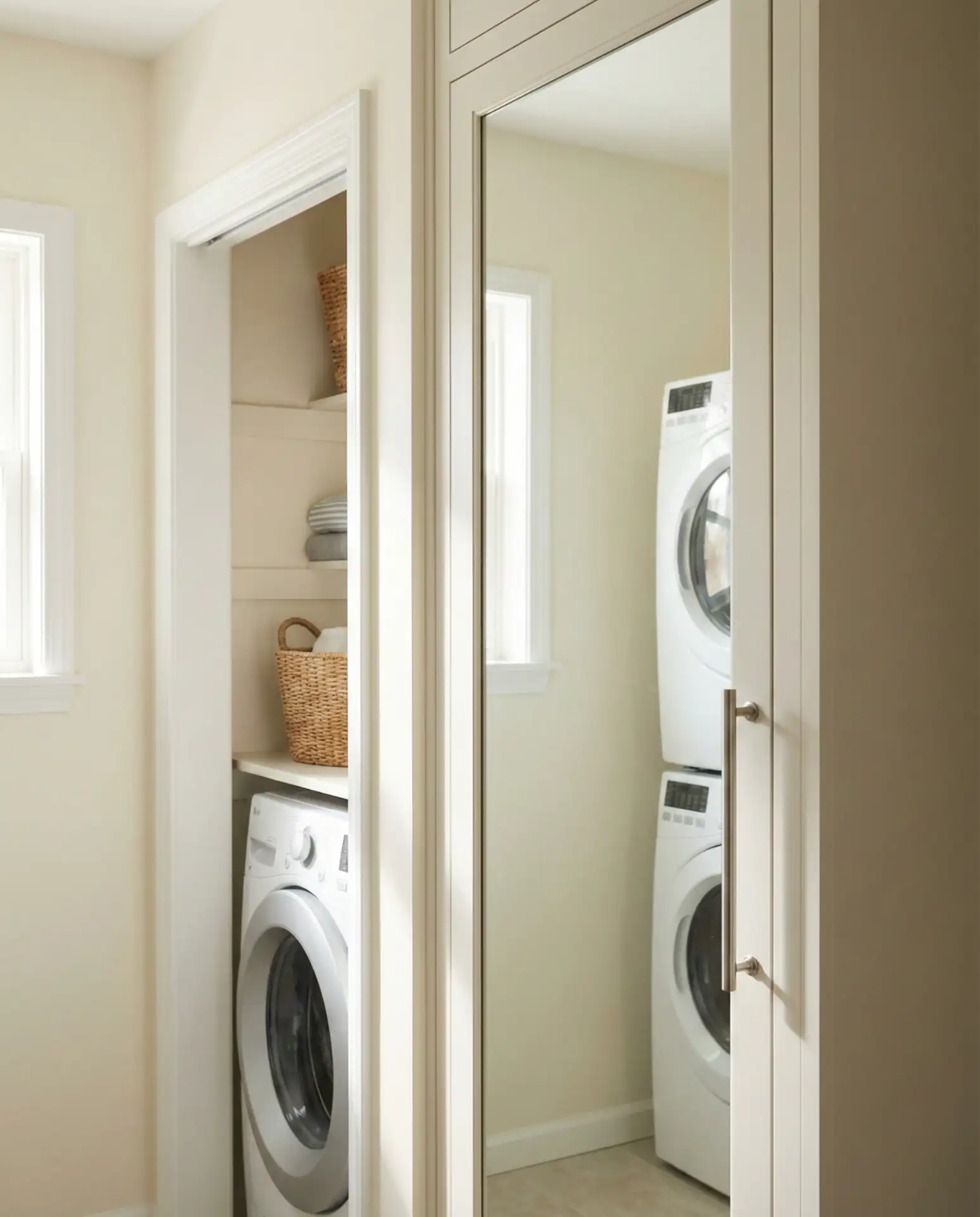 Mirrored Cabinet Door to Reflect Light 1