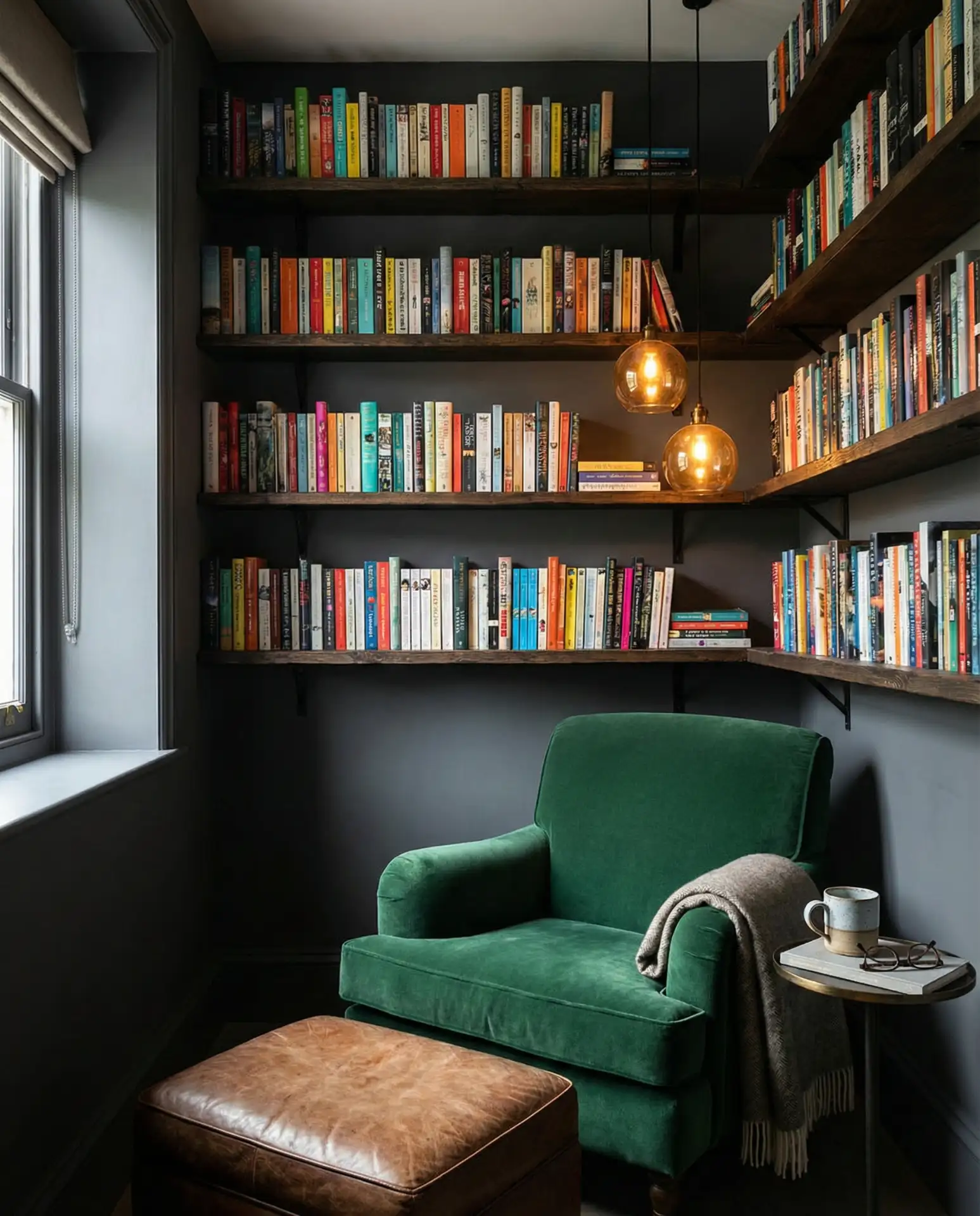 Moody Dark-Walled Reading Room 2