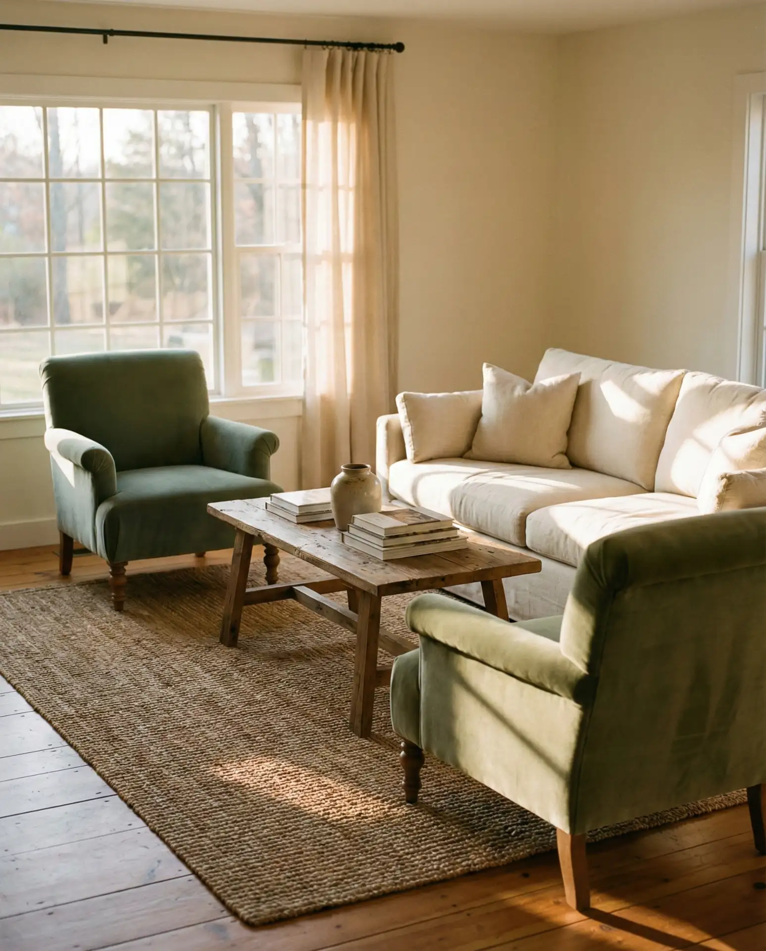 Olive Green Velvet Accent Chairs 2