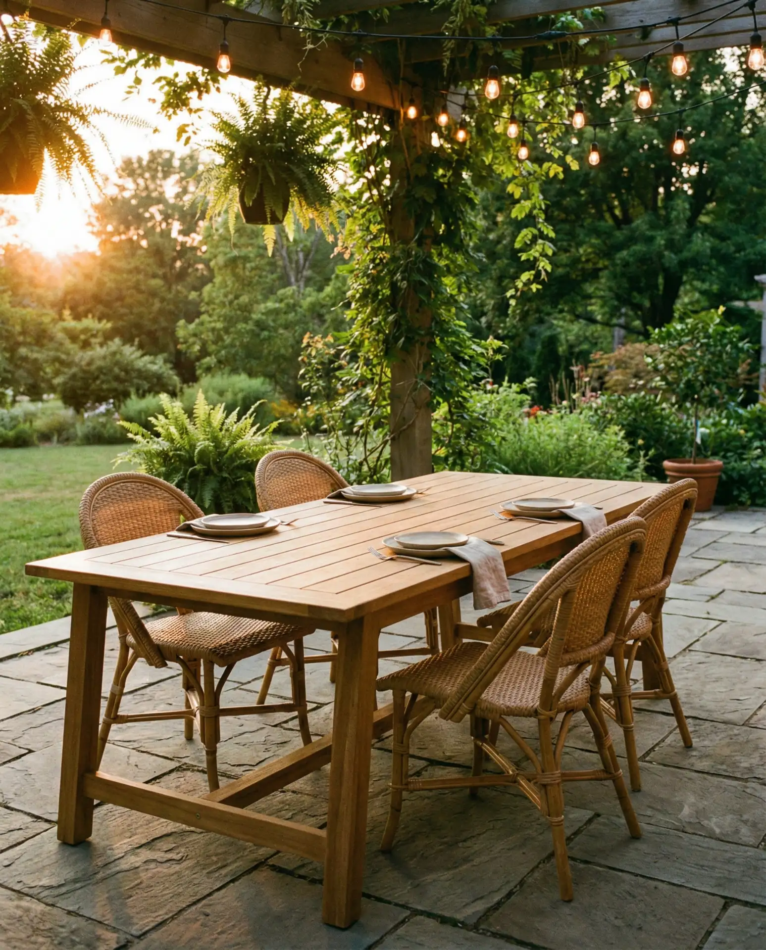 Outdoor Patio Table with Weather-Resistant Finish 2