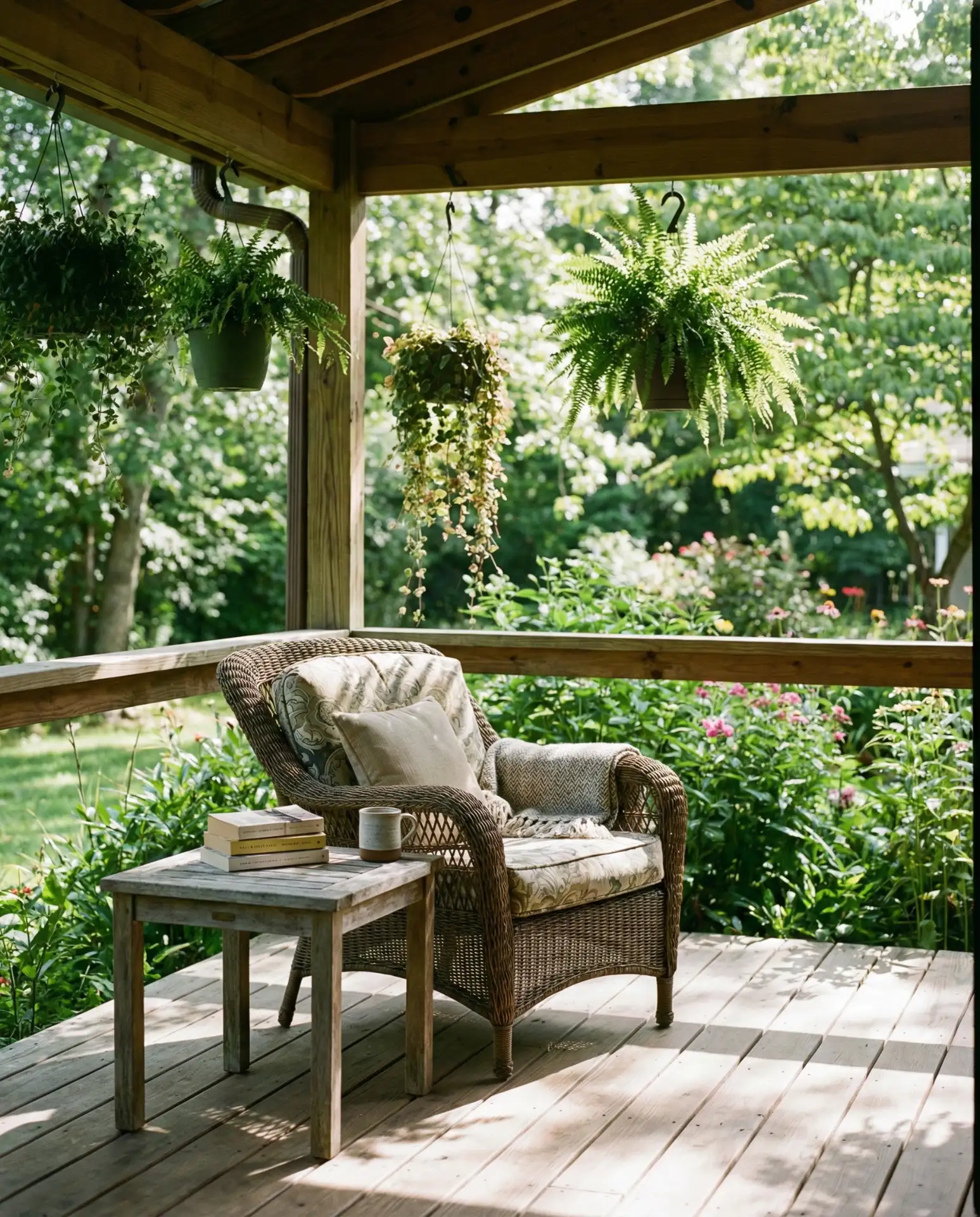 Outdoor Reading Nook on a Covered Porch 1