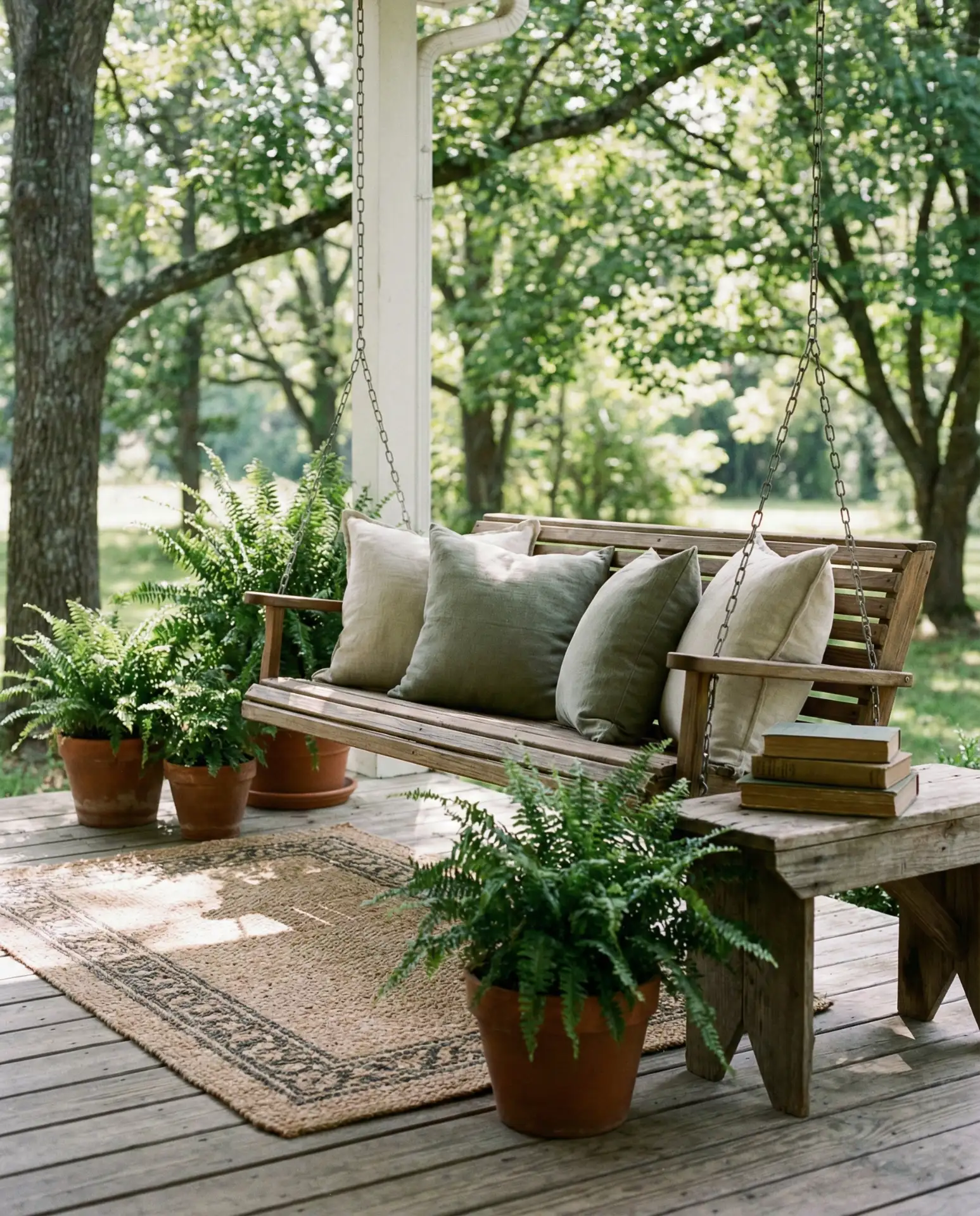 Outdoor Reading Nook on a Covered Porch 2