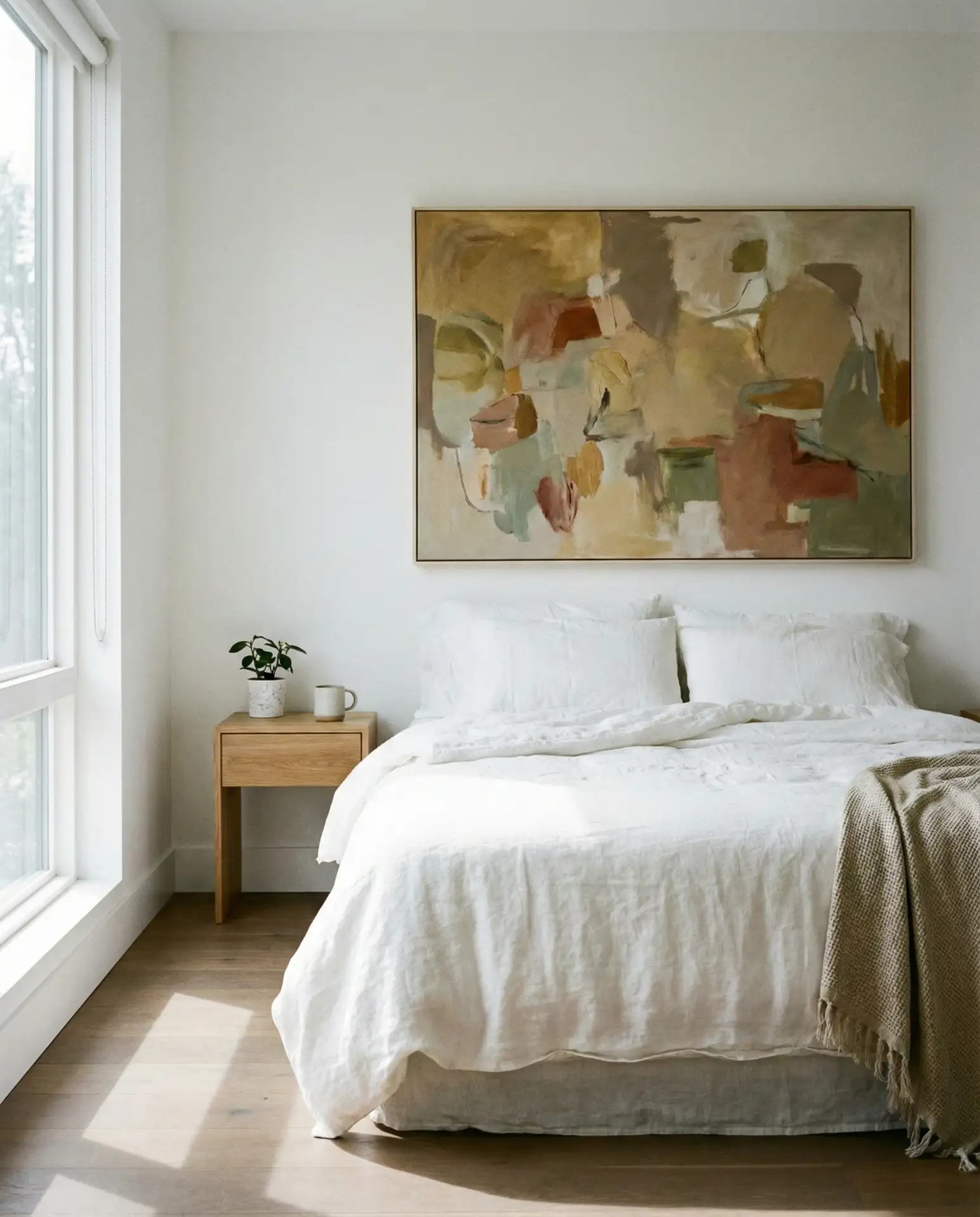 Oversized Art Above the Bed 1