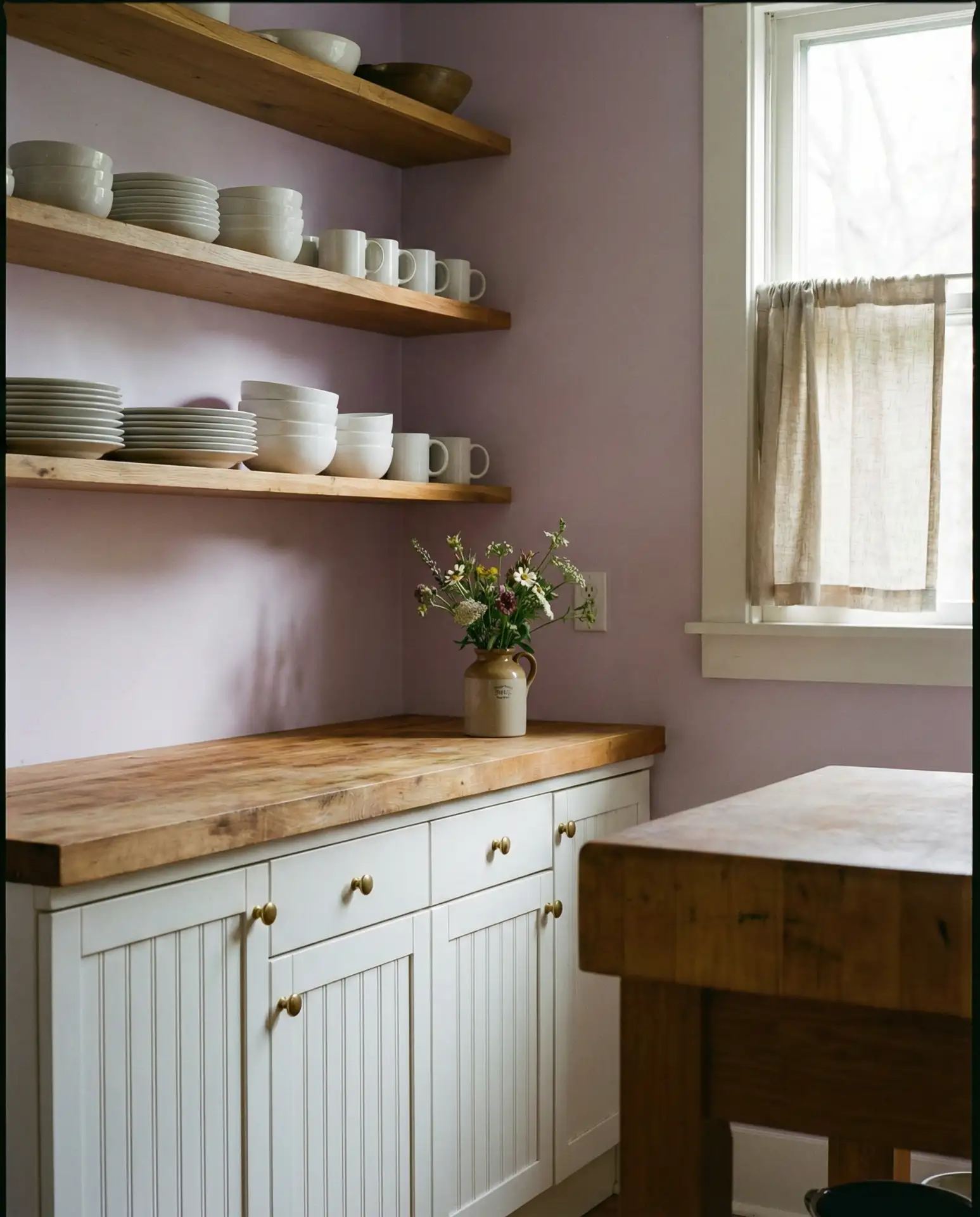 Pale Lavender Walls for a Cottage Core Dream 1