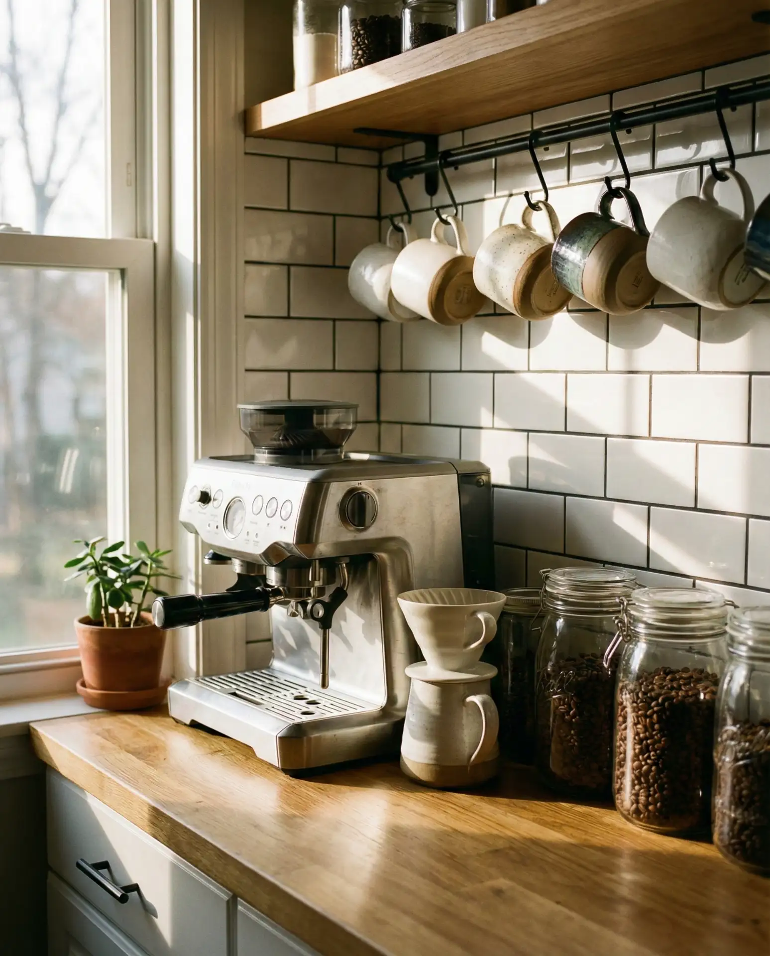 Pantry with Built-In Coffee and Beverage Station 1