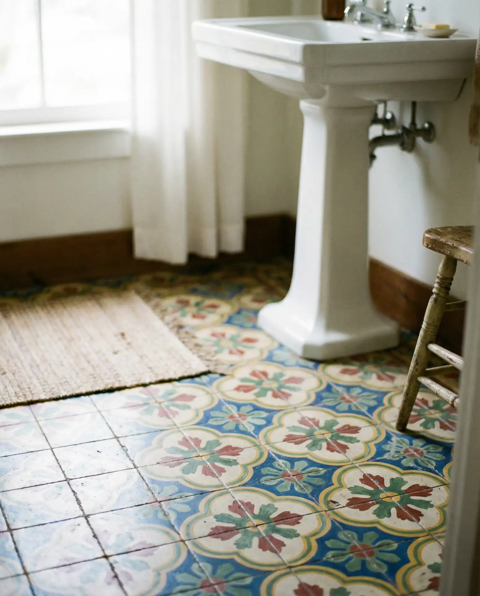 Patterned Encaustic Tiles for a Bold Floor Statement 1