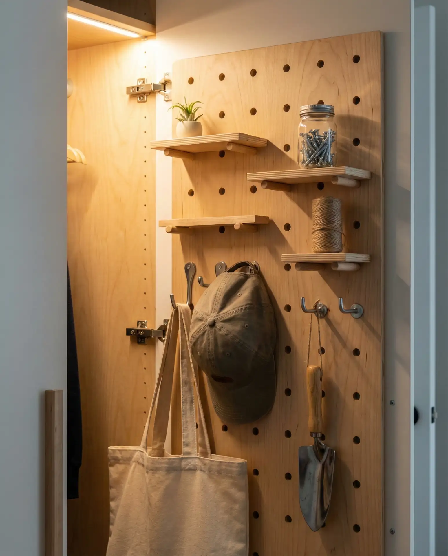 Pegboard Door Organizer 2