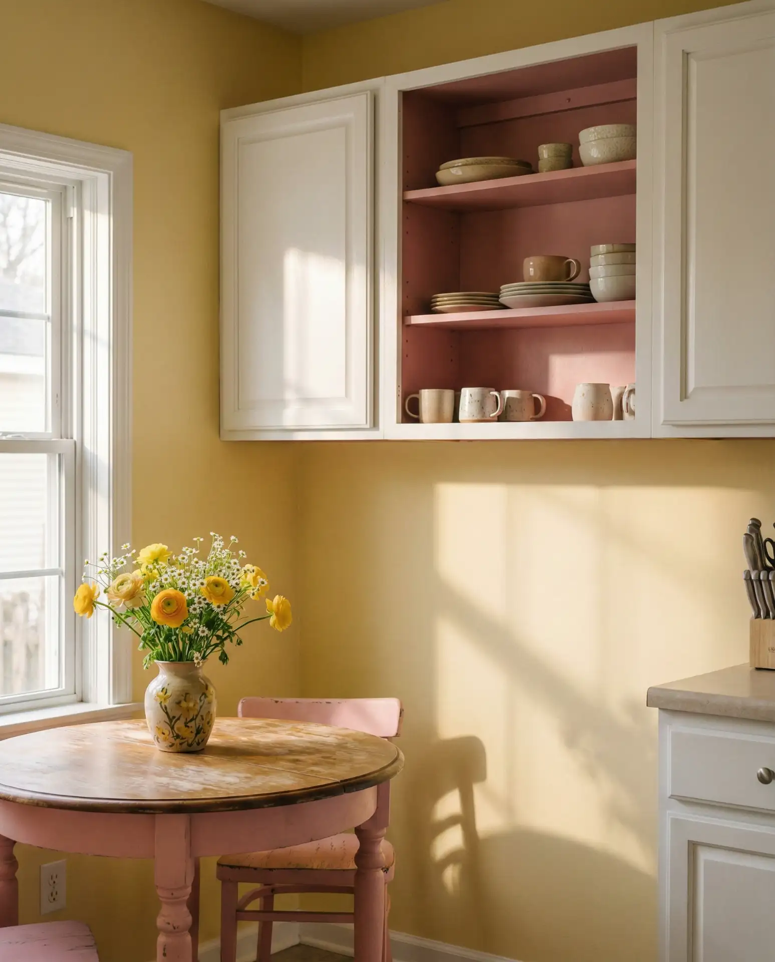 Pink and Yellow Playful Kitchen 2