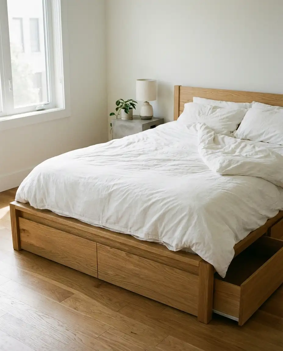 Platform Bed with Integrated Storage 1