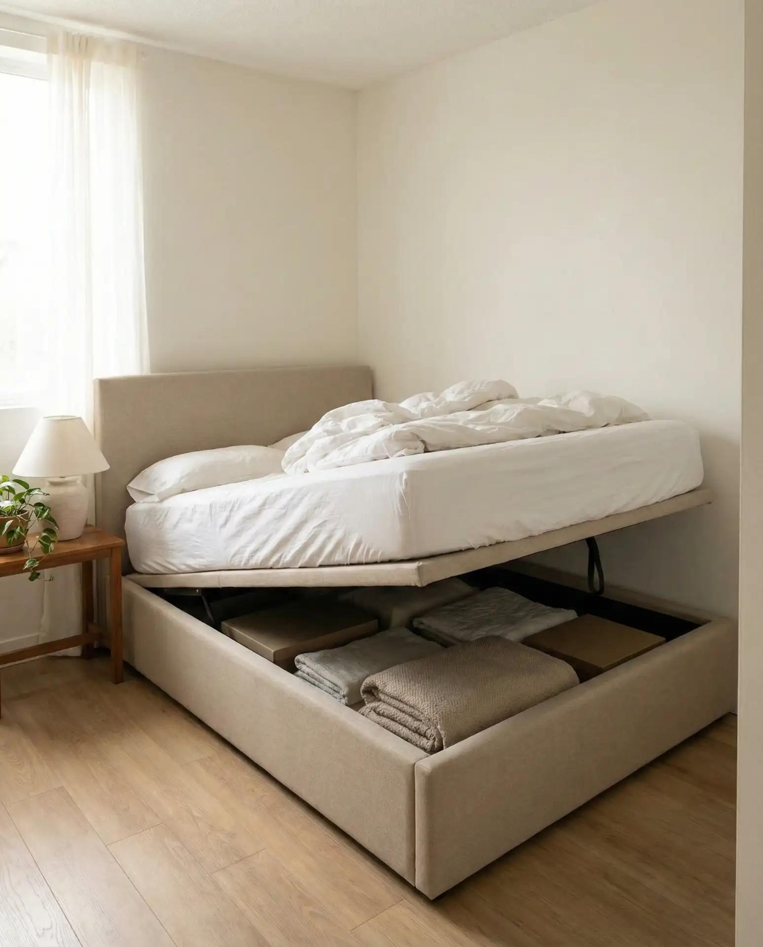 Platform Bed with Integrated Storage 2