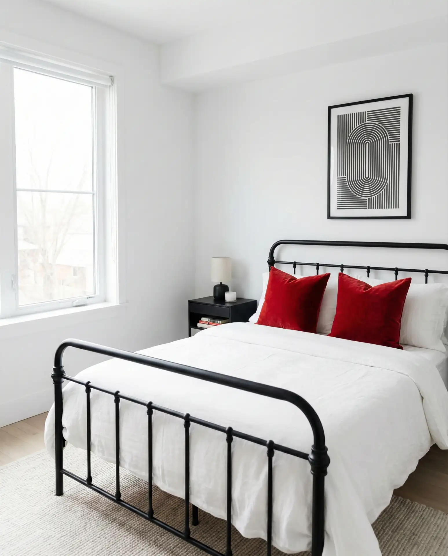 Red Black and White Graphic Balance 1