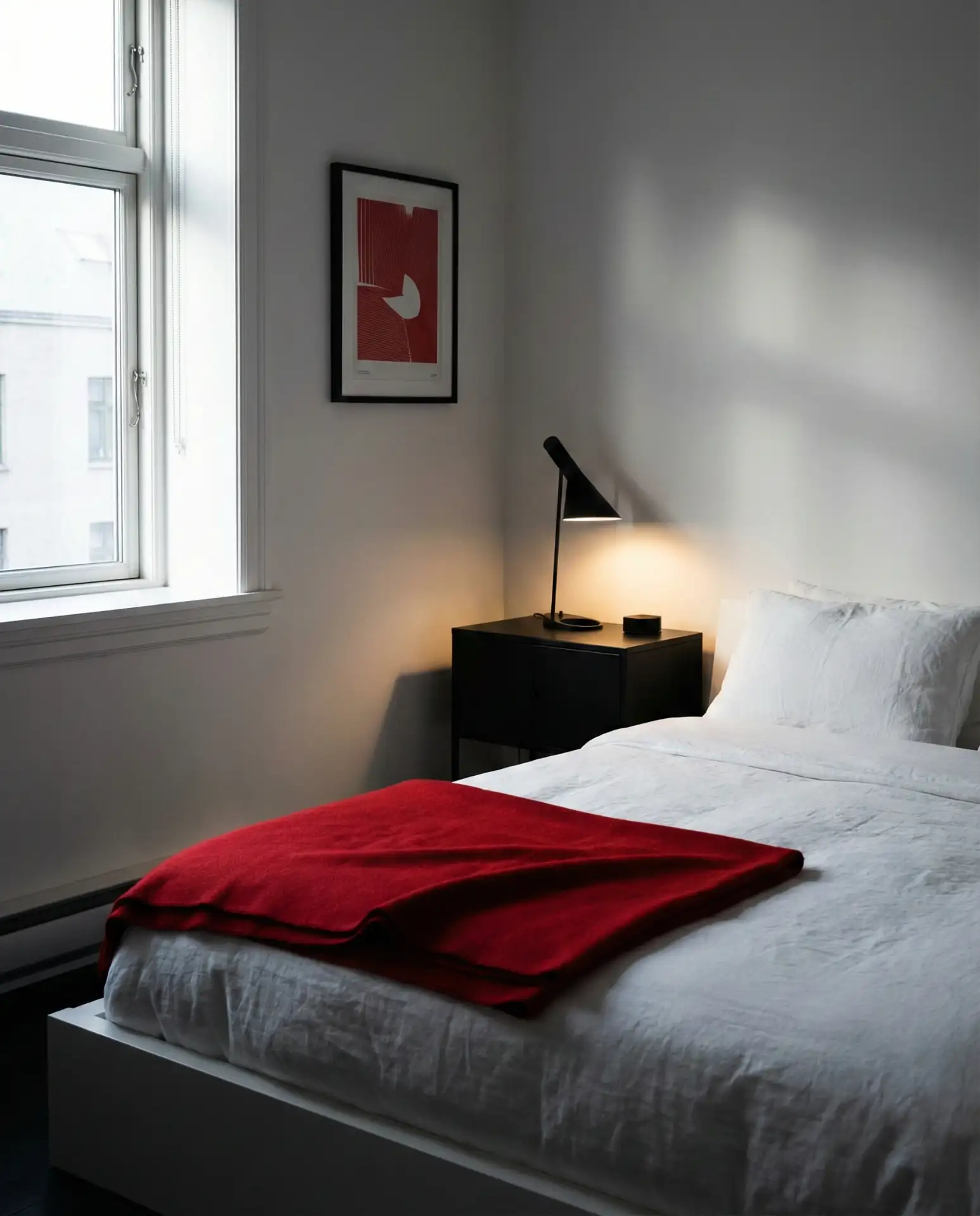 Red Black and White Graphic Balance 2