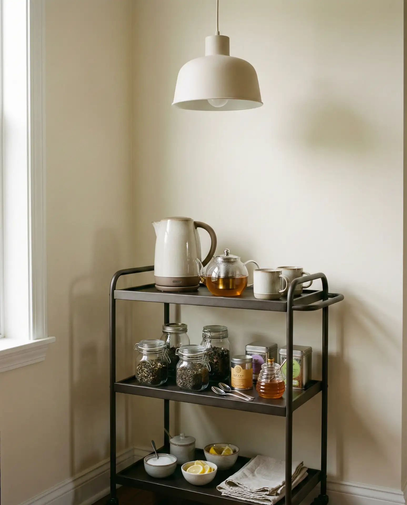 Rolling Cart Beverage Station 2