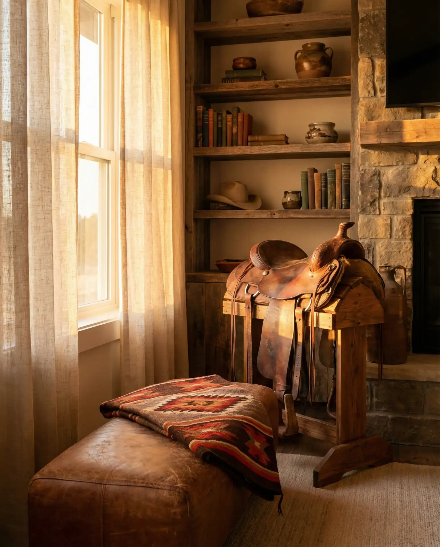 Rustic Western Living Rooms 2