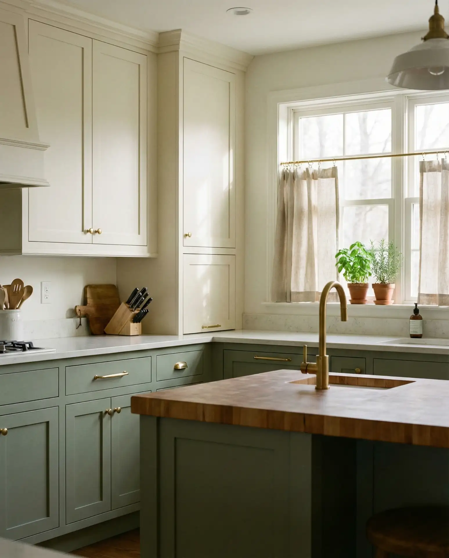 Sage Green and Cream 2