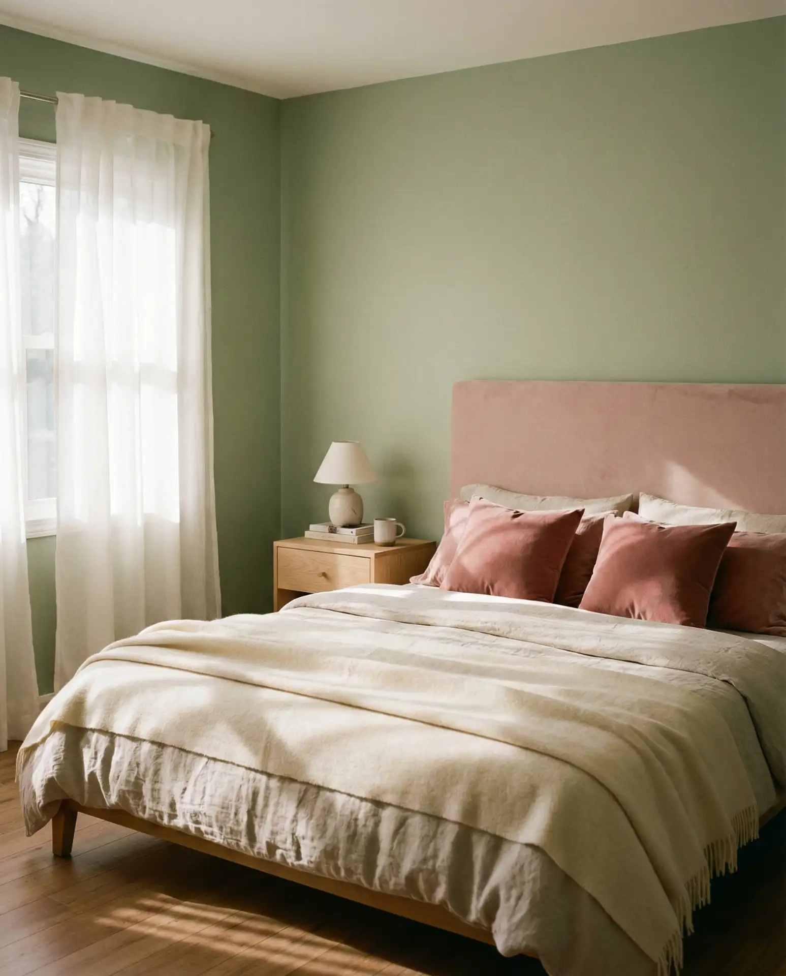 Sage and Pink Bedroom Serenity 1