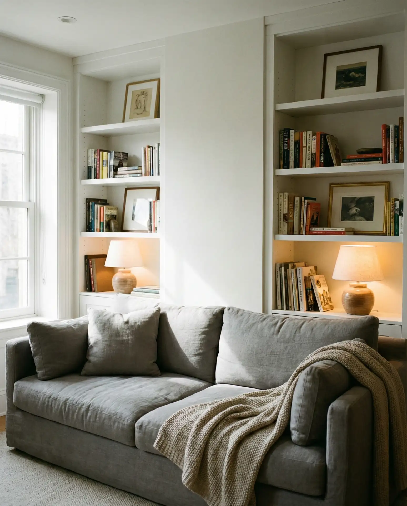 Shelving Around a Couch 1