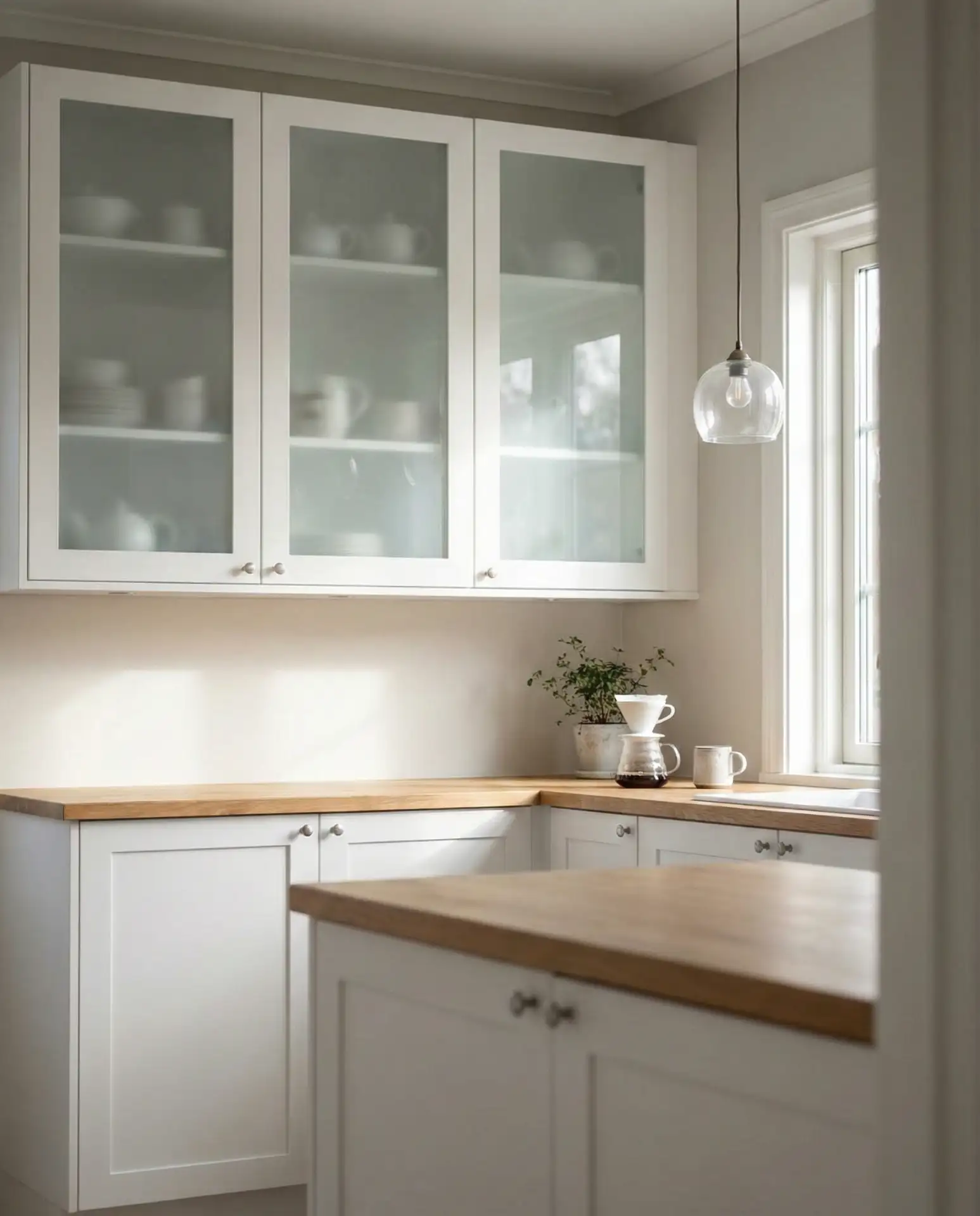 Shoji-Inspired White Cabinets 1