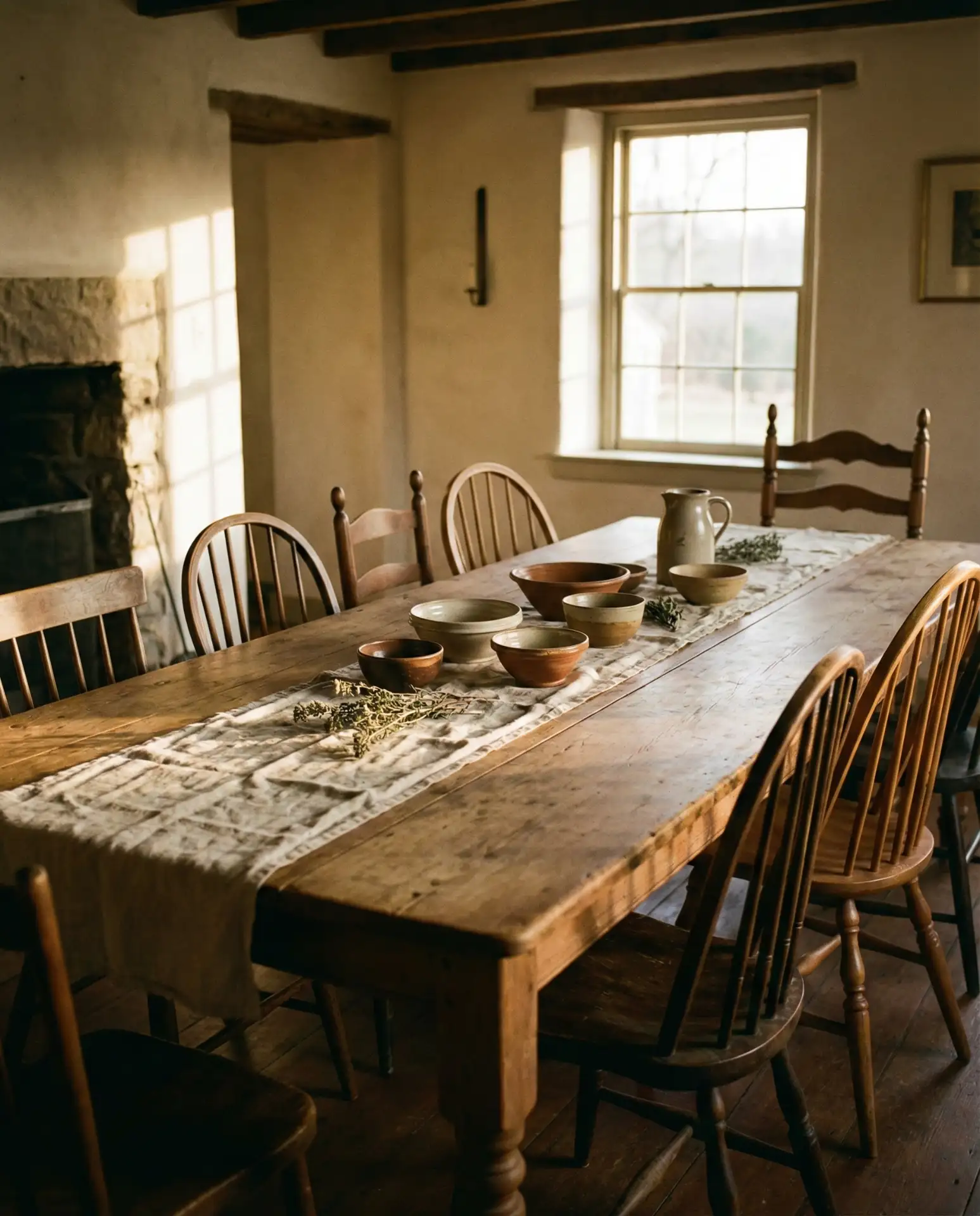 Simple Farmhouse Table for Large Gatherings 1