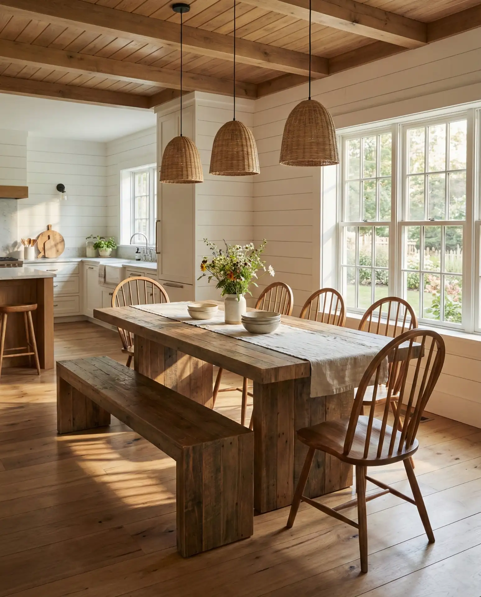 Simple Farmhouse Table for Large Gatherings 2