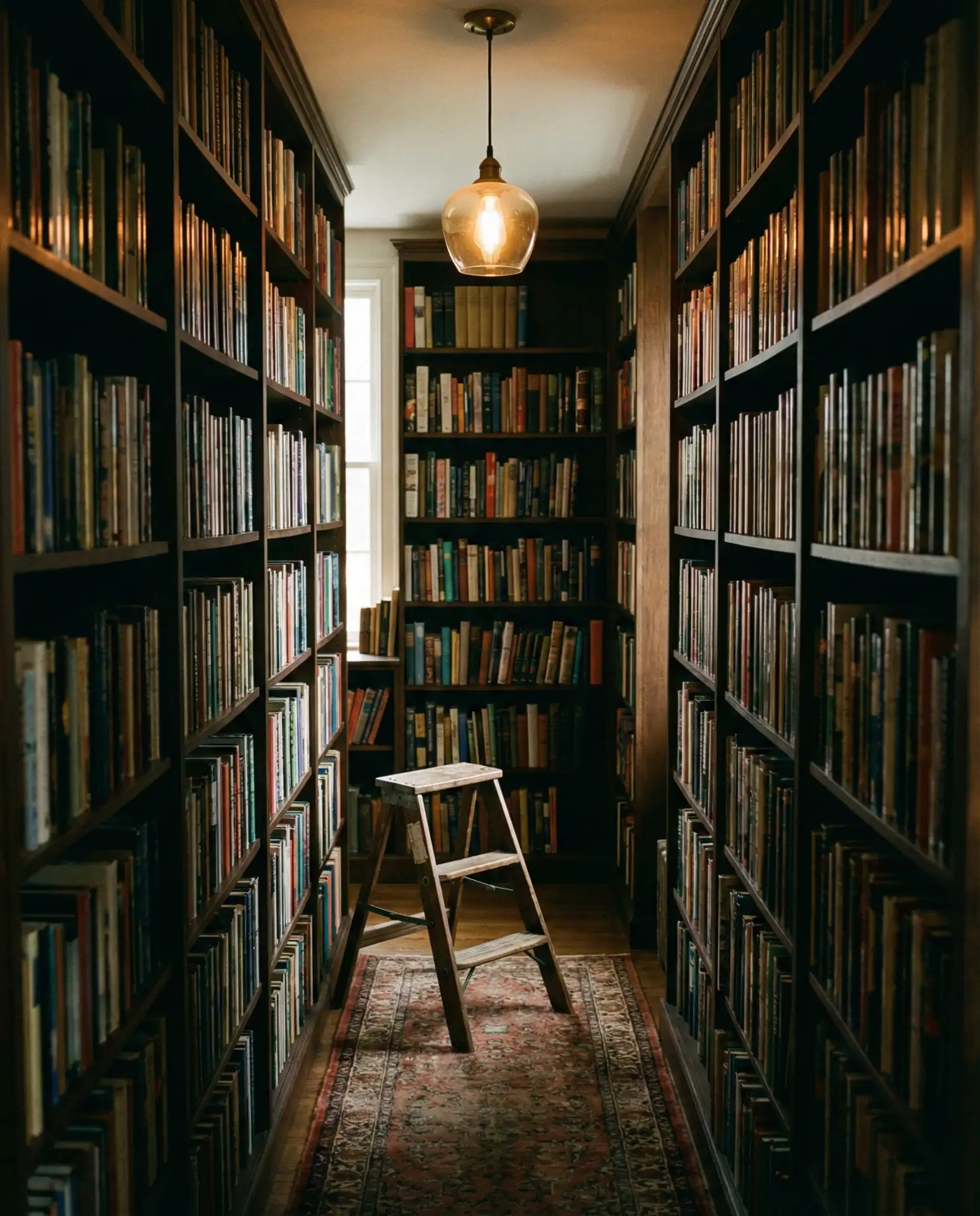 Small Room Library Maximizing Vertical Space 1