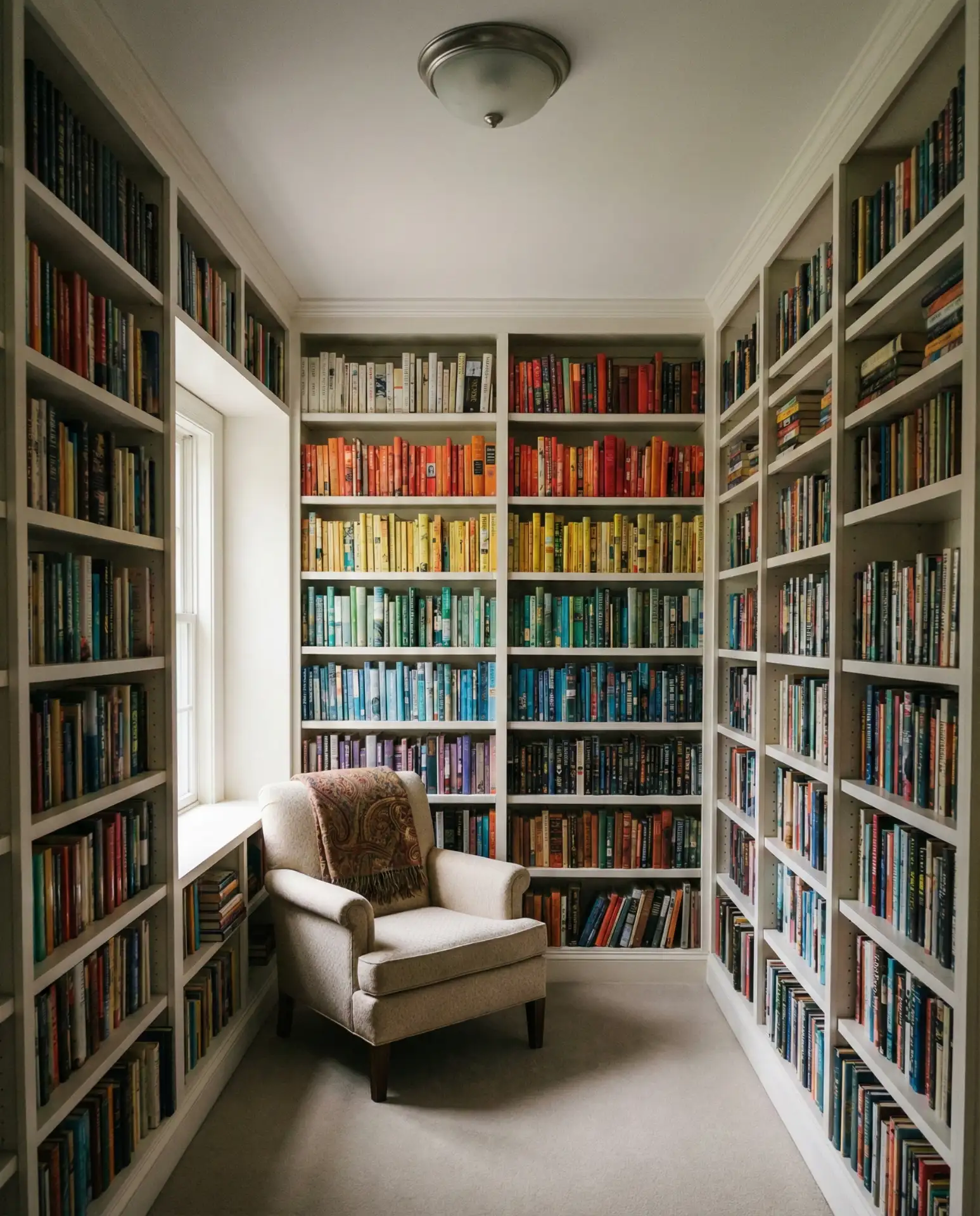 Small Room Library Maximizing Vertical Space 2