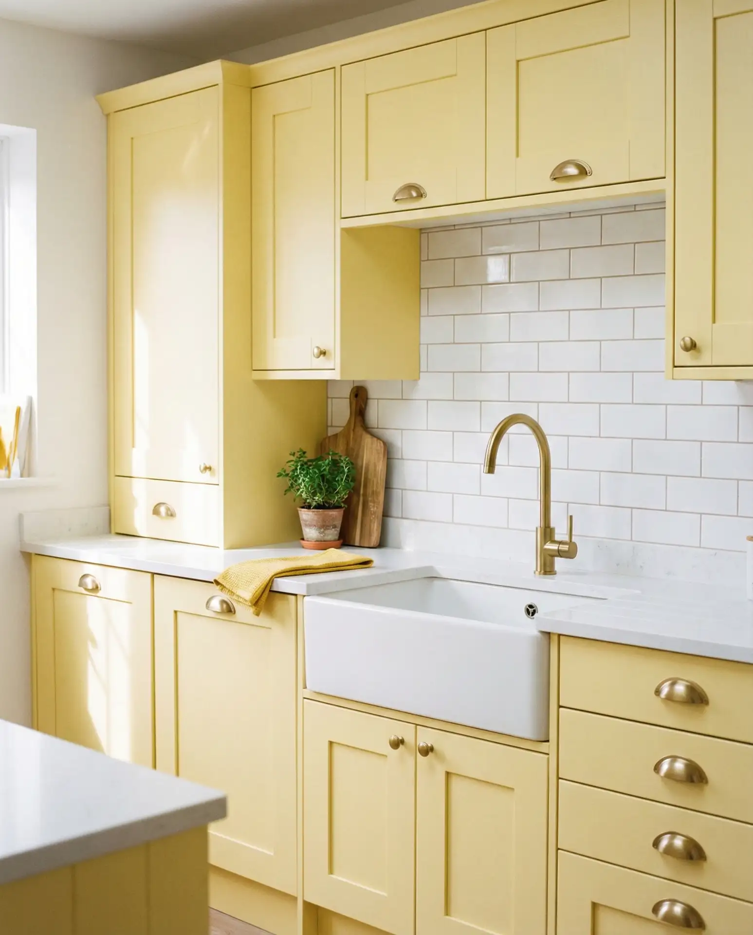 Soft Yellow and White 1