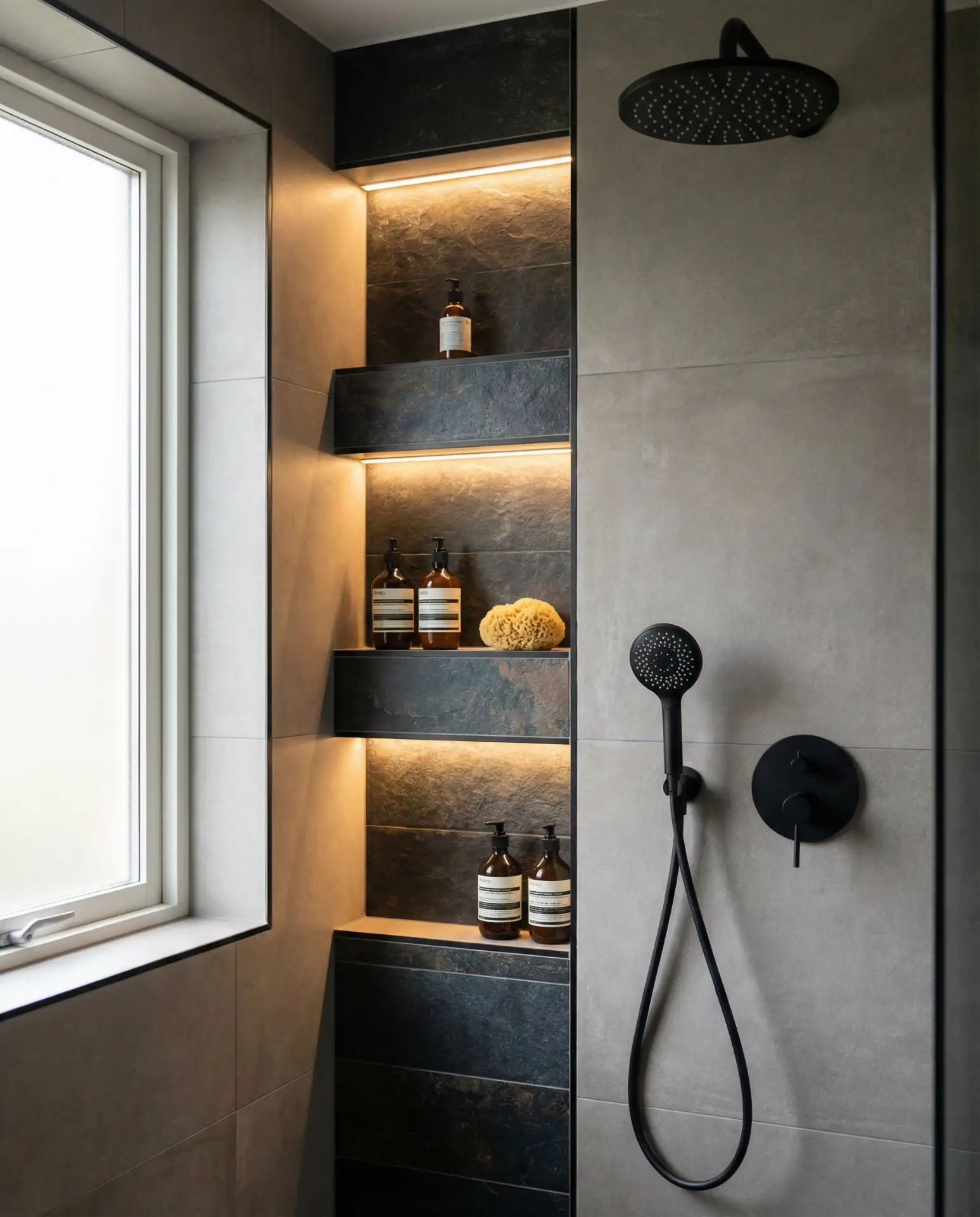 Spa-Inspired Shower Niches 1