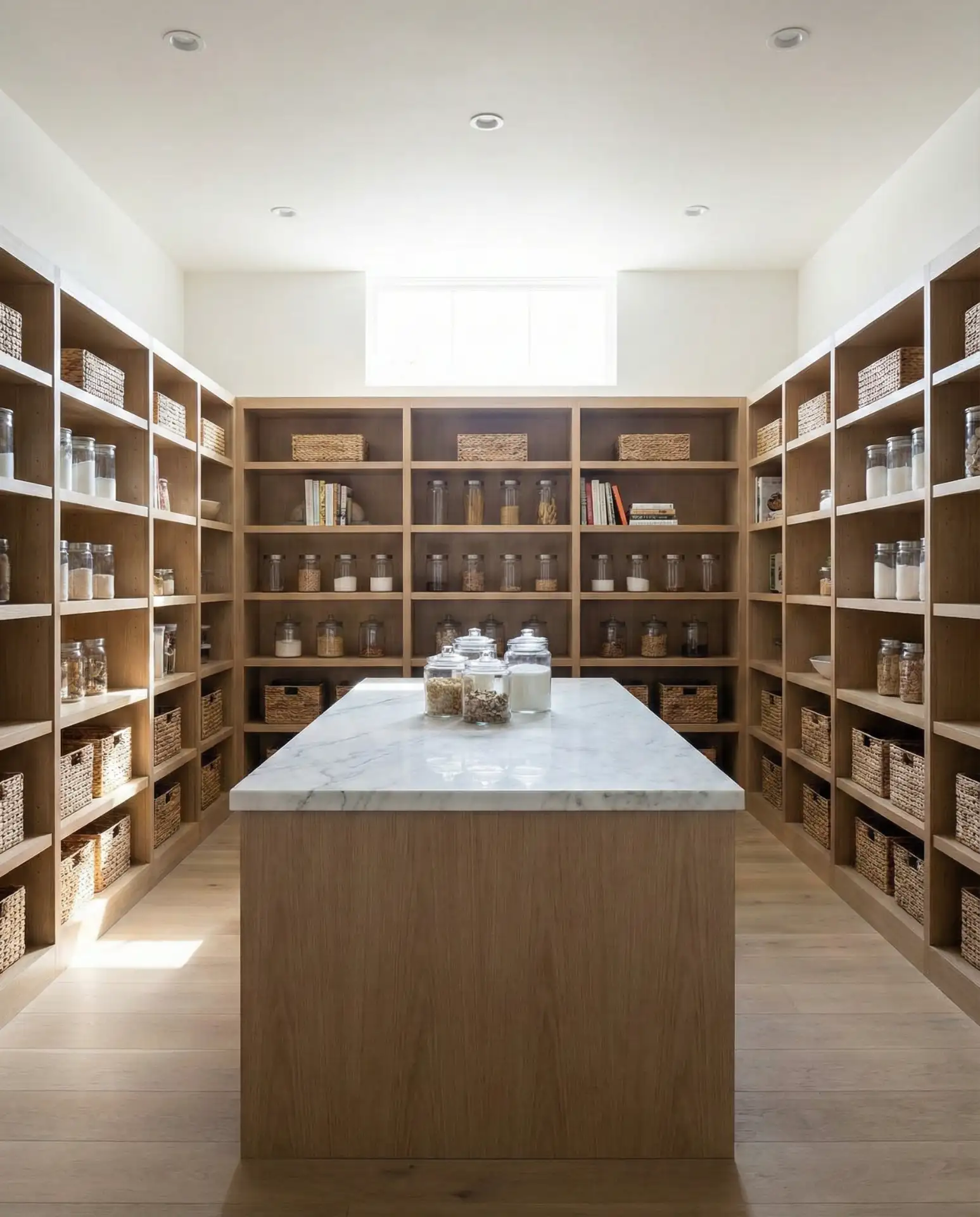 Square Pantry with Central Island 1