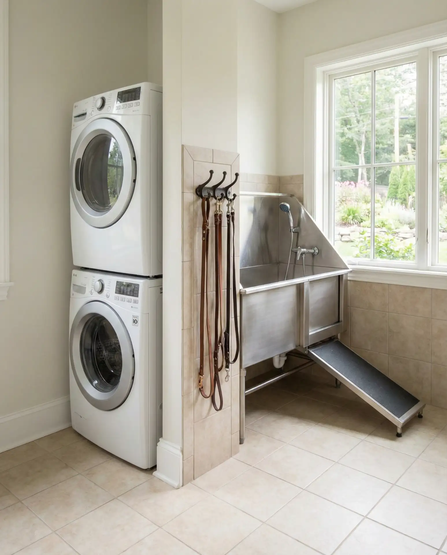 Stackable Units with Built-In Dog Bath 1