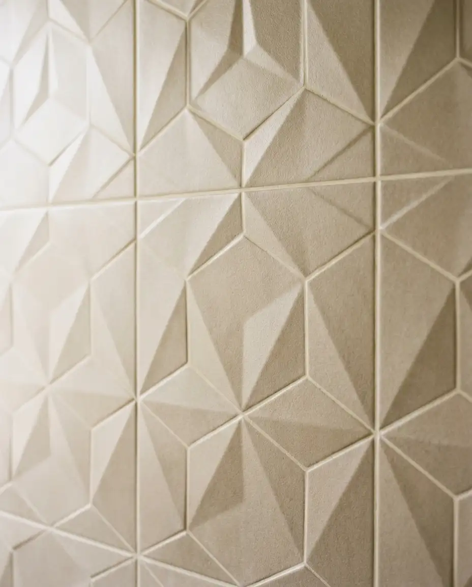 Textured 3D Tiles for Sculptural Interest 1