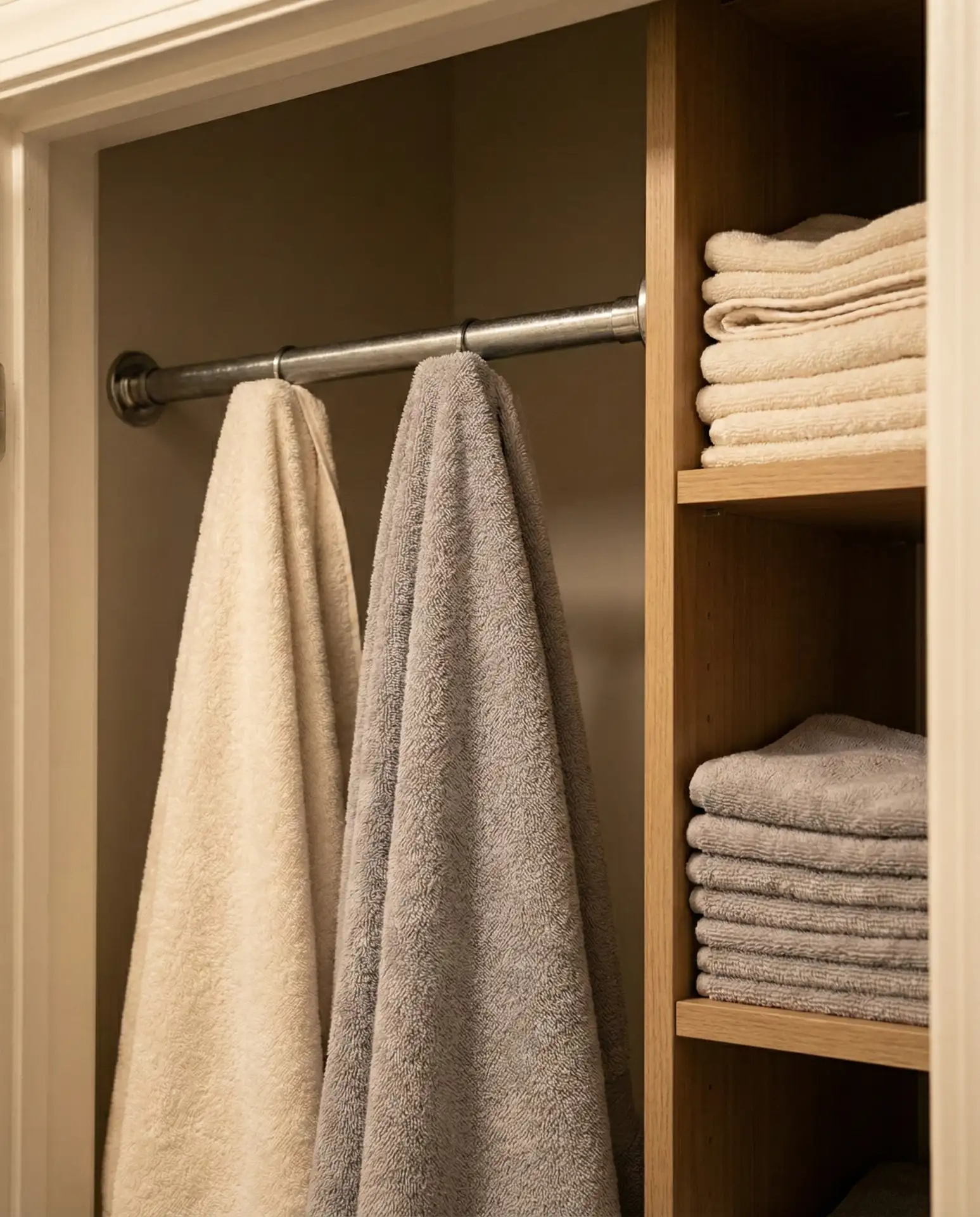 Tiny Closet Tension Rod Trick 2