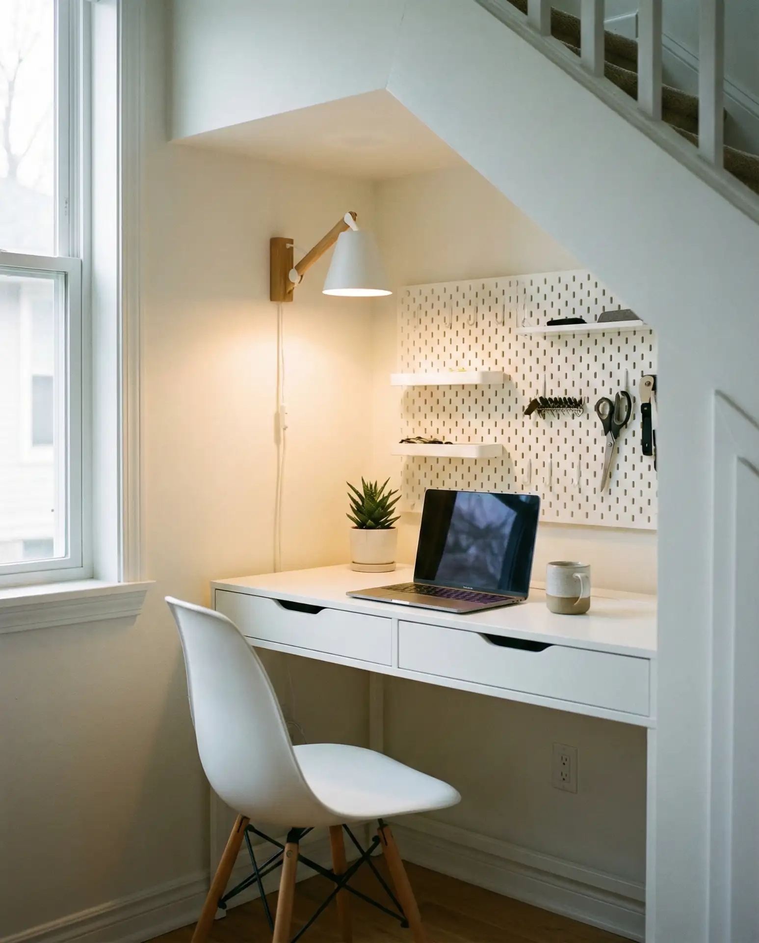 Underneath Staircase Home Office Nook 2