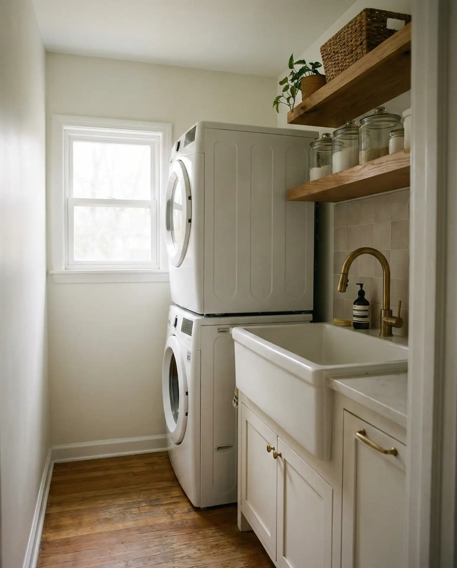 Utility Sink Beside Stackable Units 1