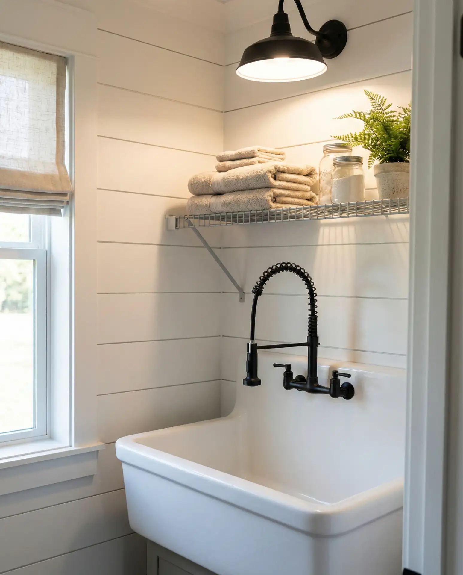 Utility Sink with Commercial-Style Faucet 1