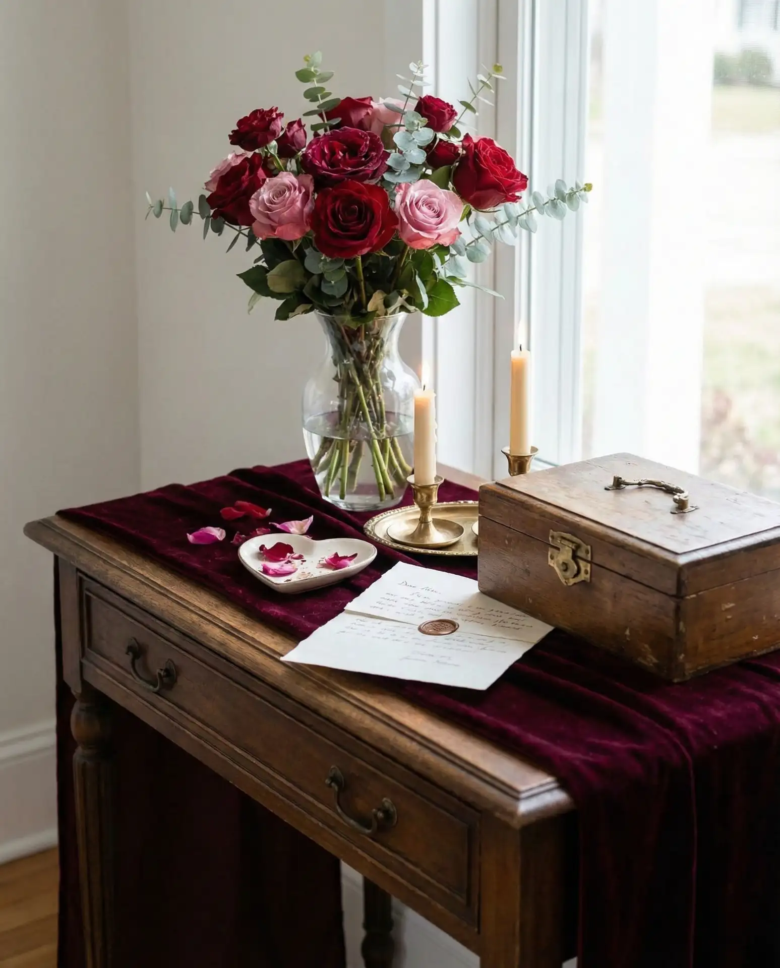 Valentine's Day Layered Texture Entry Display 1