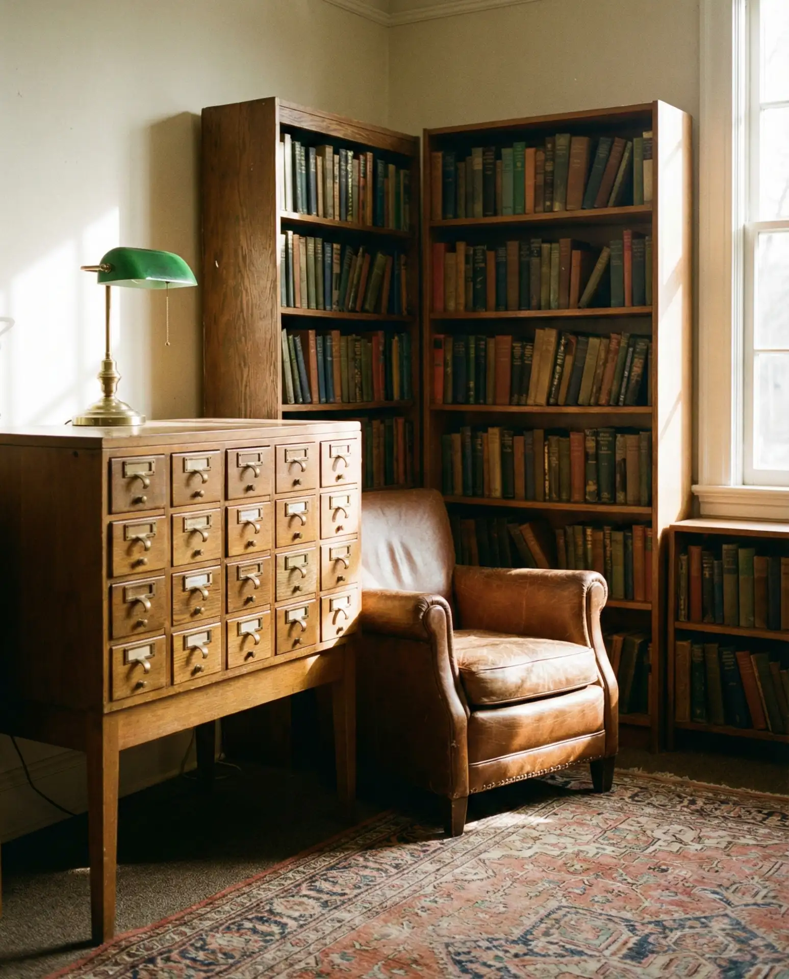Vintage Library with Antique Finds 1