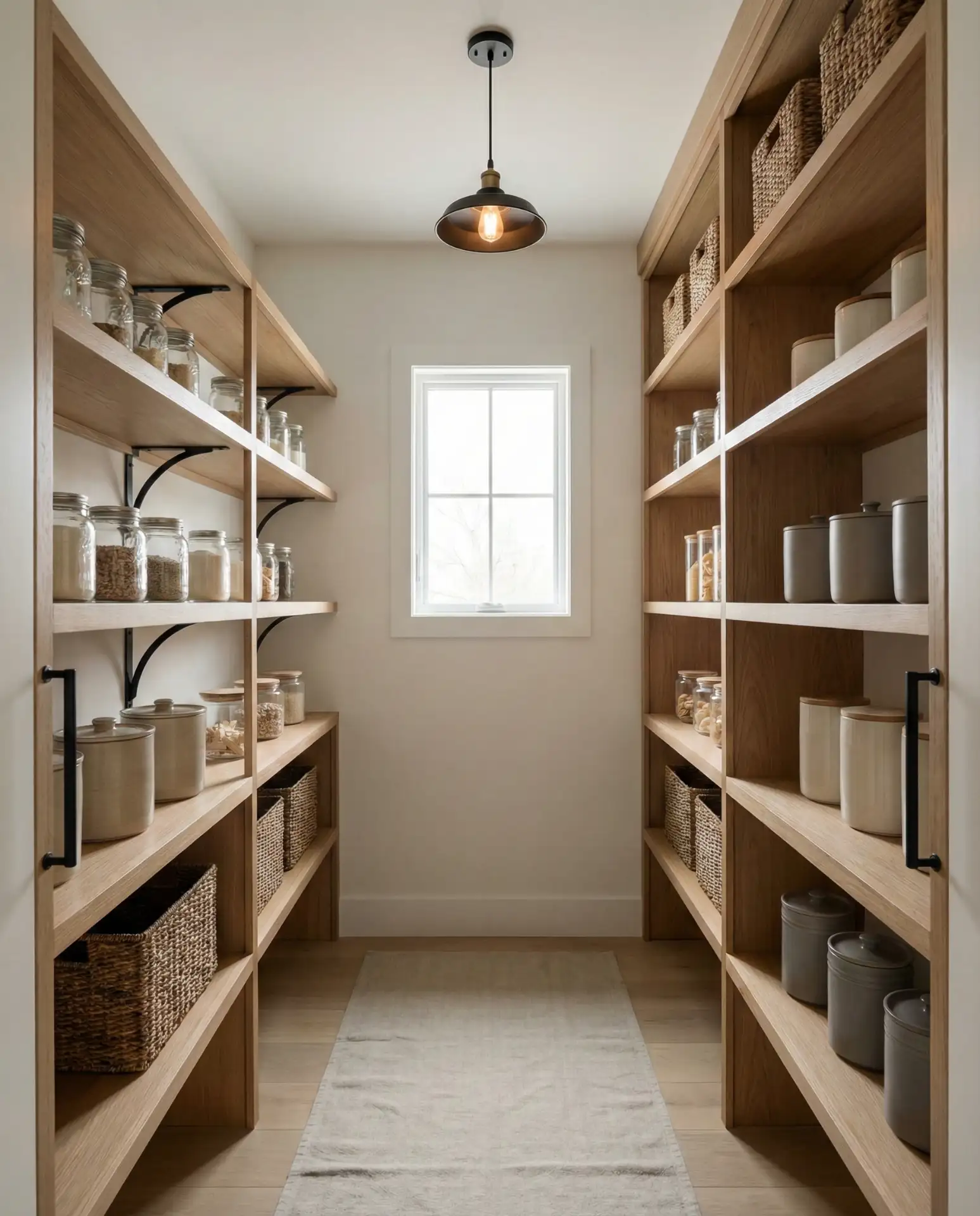 Walk-In Pantry with Floor-to-Ceiling Open Shelving 2